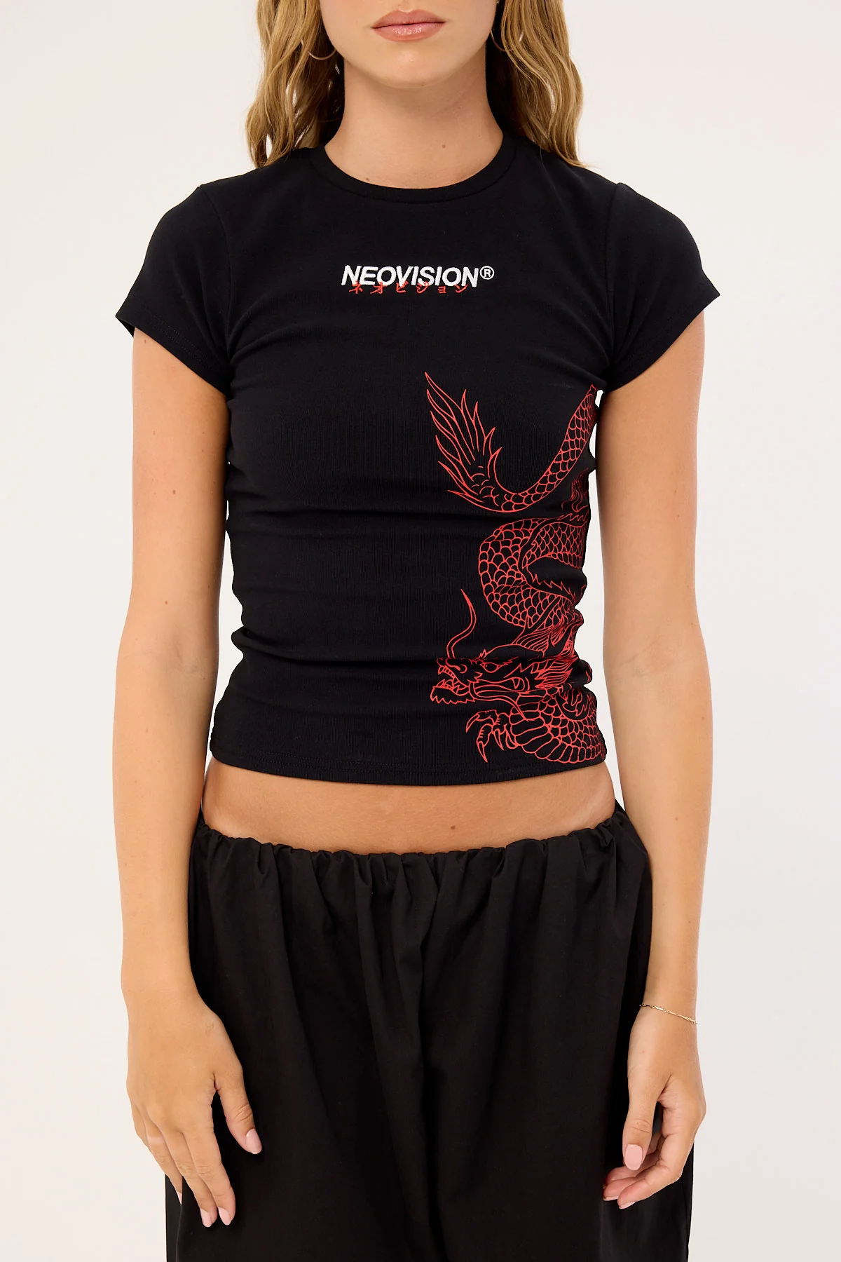 Neovision Ryuko Baby Tee Black - Image 7