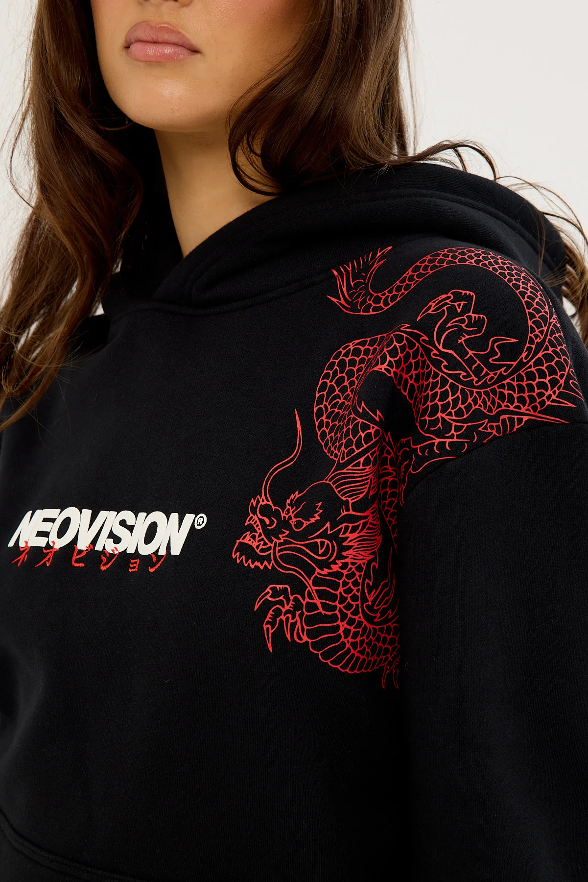 Neovision Ryuko Relaxed Hoodie Black - Image 3