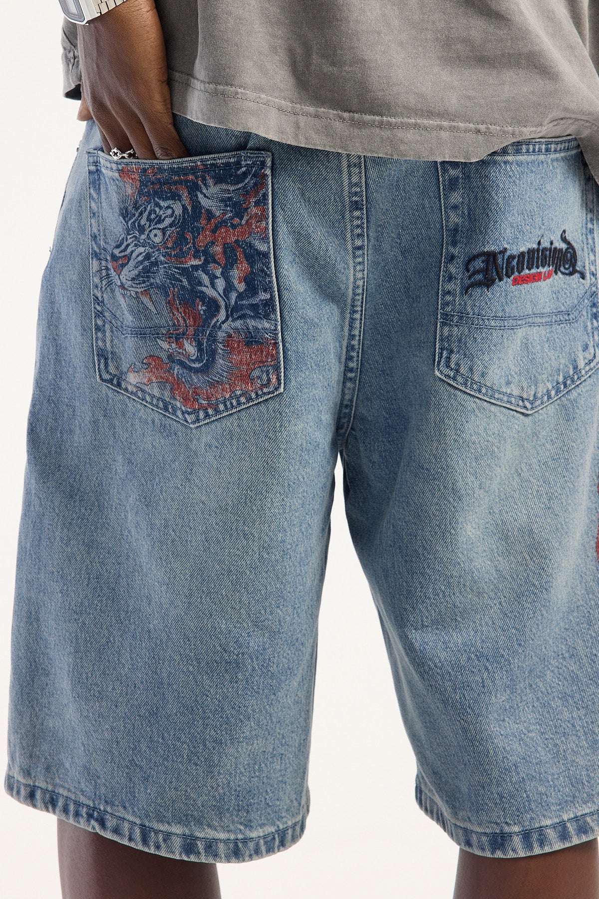 Neovision Savage Nexa Baggy Jort Faded Blue - Image 7