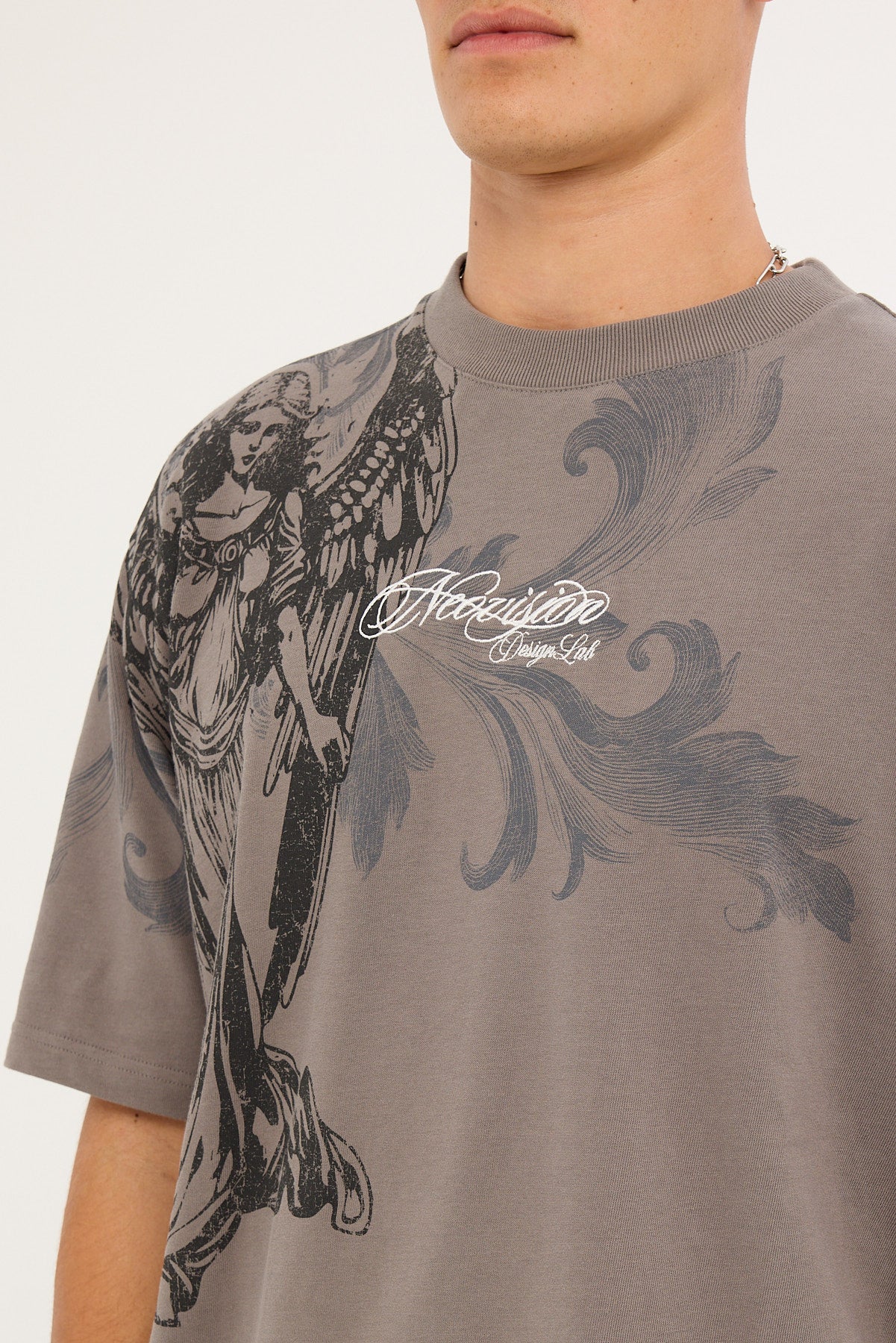 Neovision Seraph Oversize Super Heavy Tee Smoke Grey - Image 5