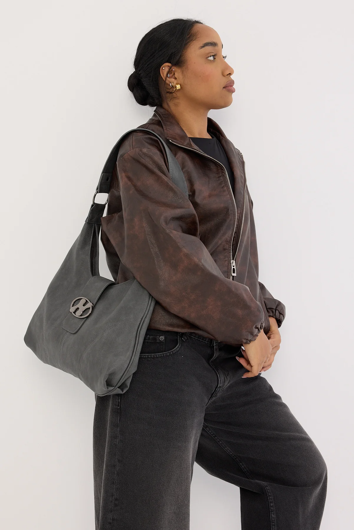 Neovision Soul Oversized Ring Bag Silver - Image 2