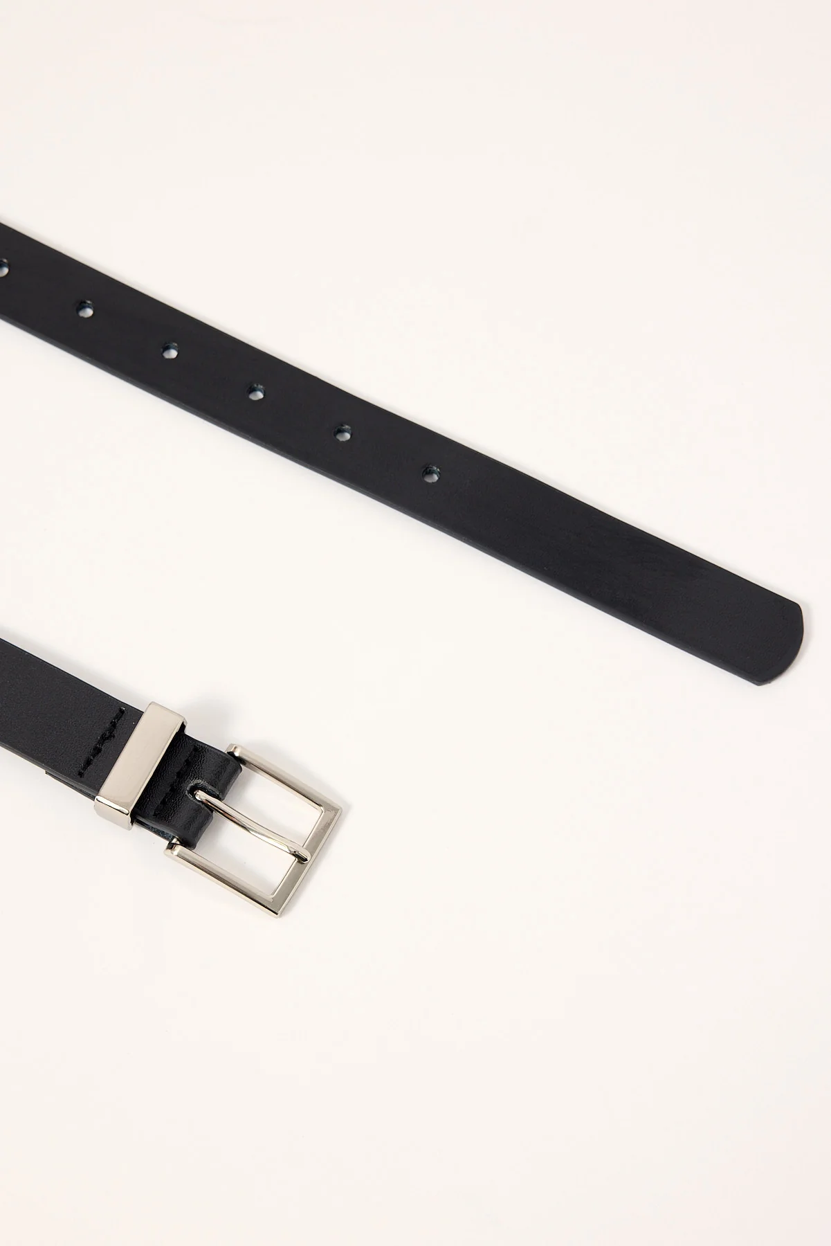Neovision Spike Studded Slim Leather Belt Black - Image 3