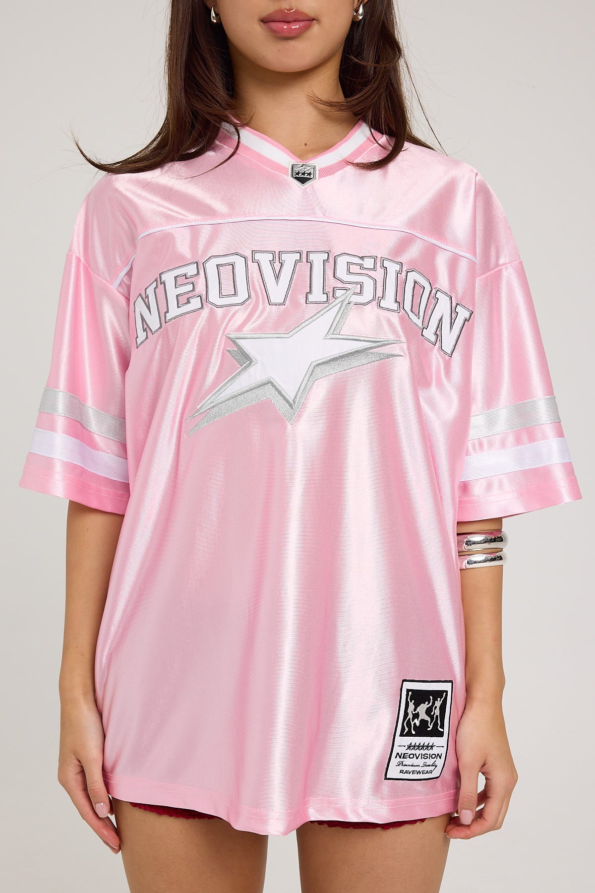 Neovision Spirit Number V Neck Jersey Pink - Image 7