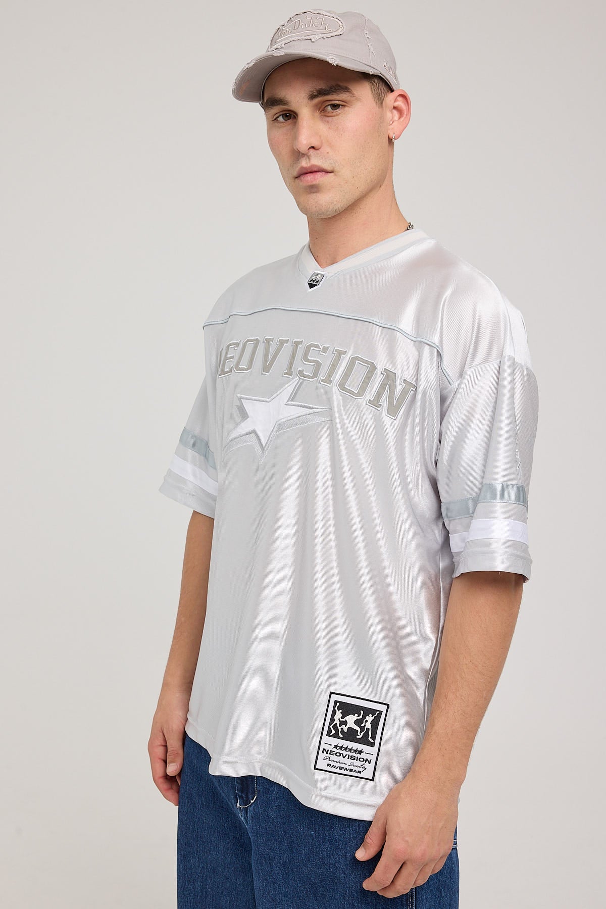 Neovision Spirit V Neck Jersey Silver - Image 6