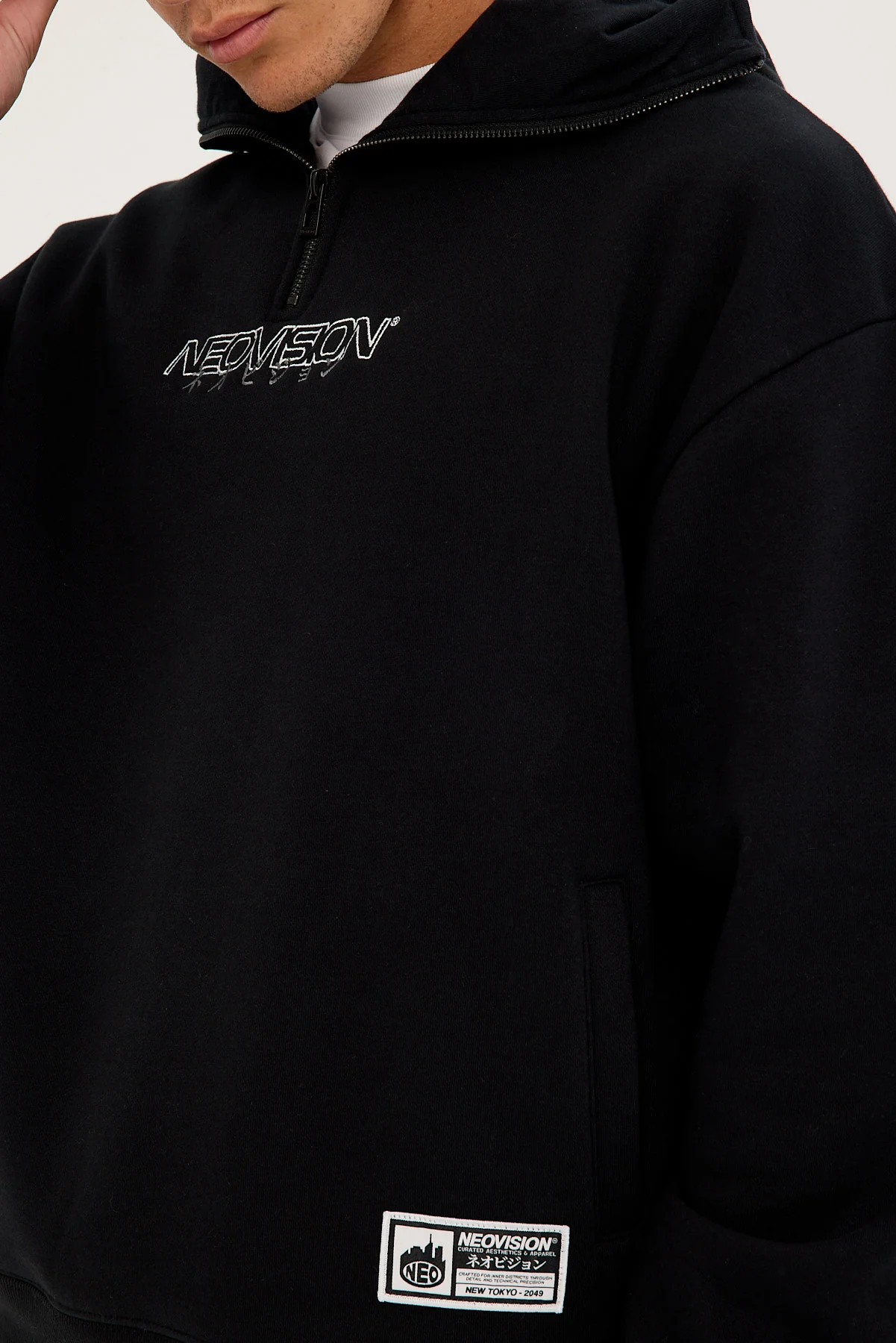 Neovision Thrash Masked Street Hoodie Black - Image 4