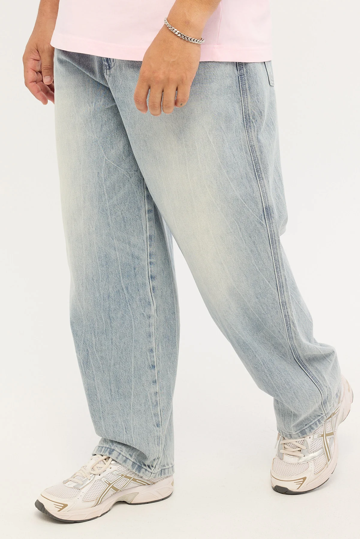 Neovision Vice Titan Baggy Jean Blasted Washed Blue Denim - Image 3