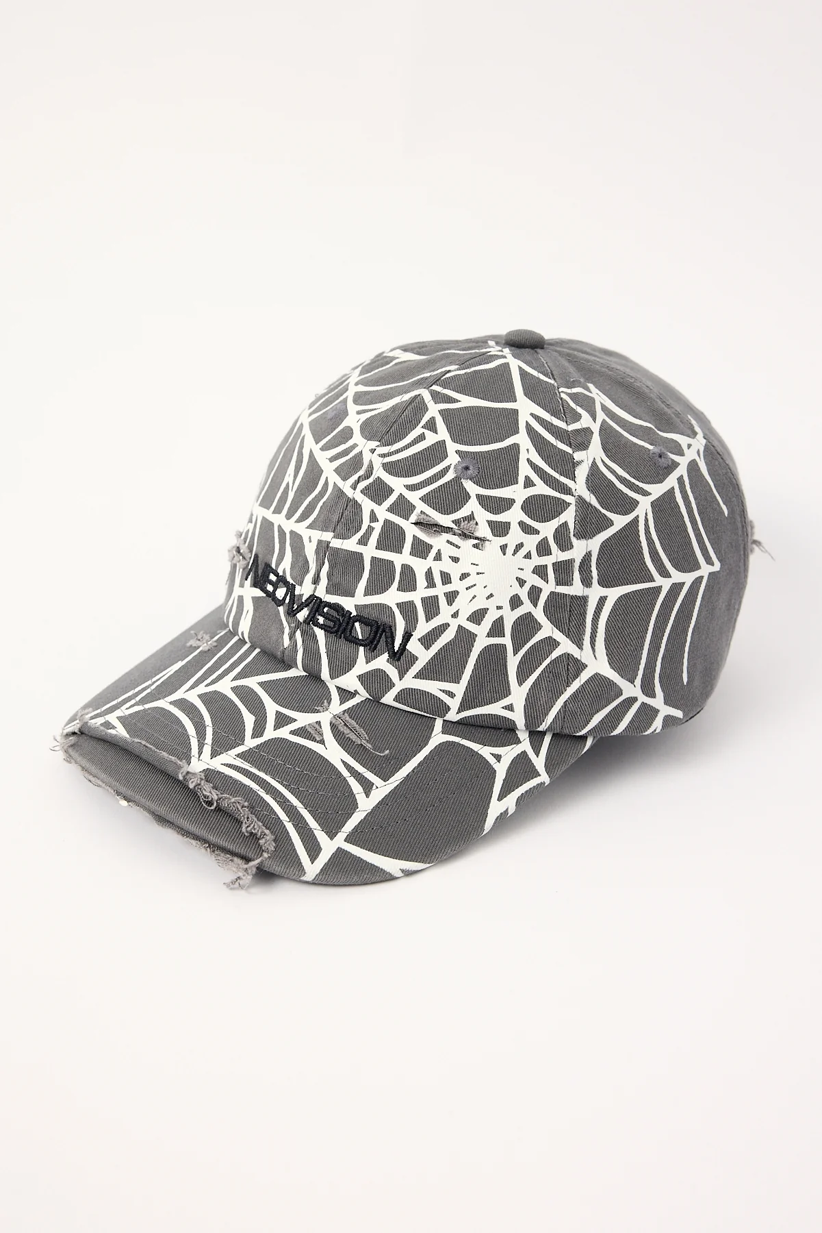 Neovision Web Distressed Dad Cap Dark Grey - Image 4