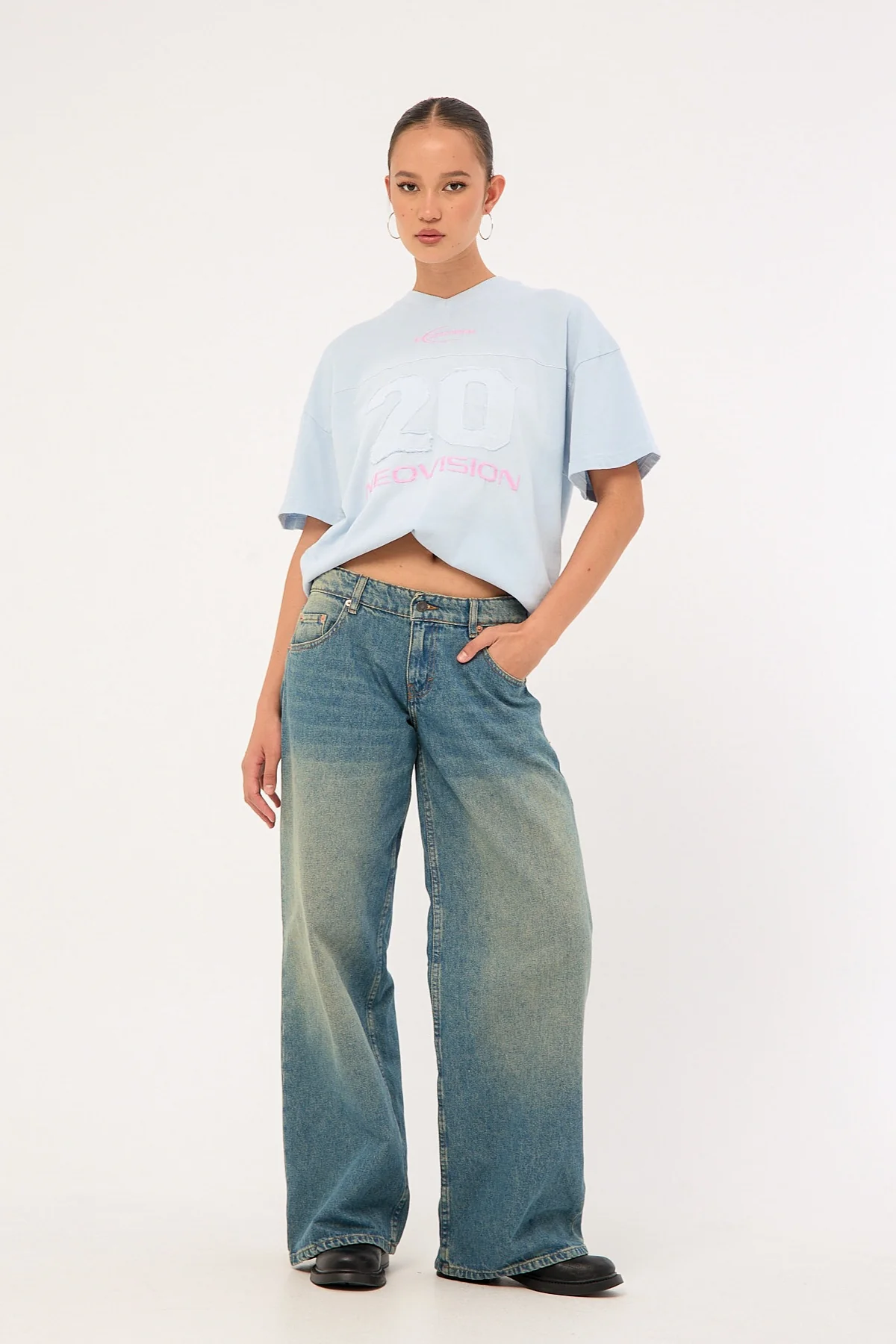 Neovision Xira Relaxed T-Shirt Blue - Image 3