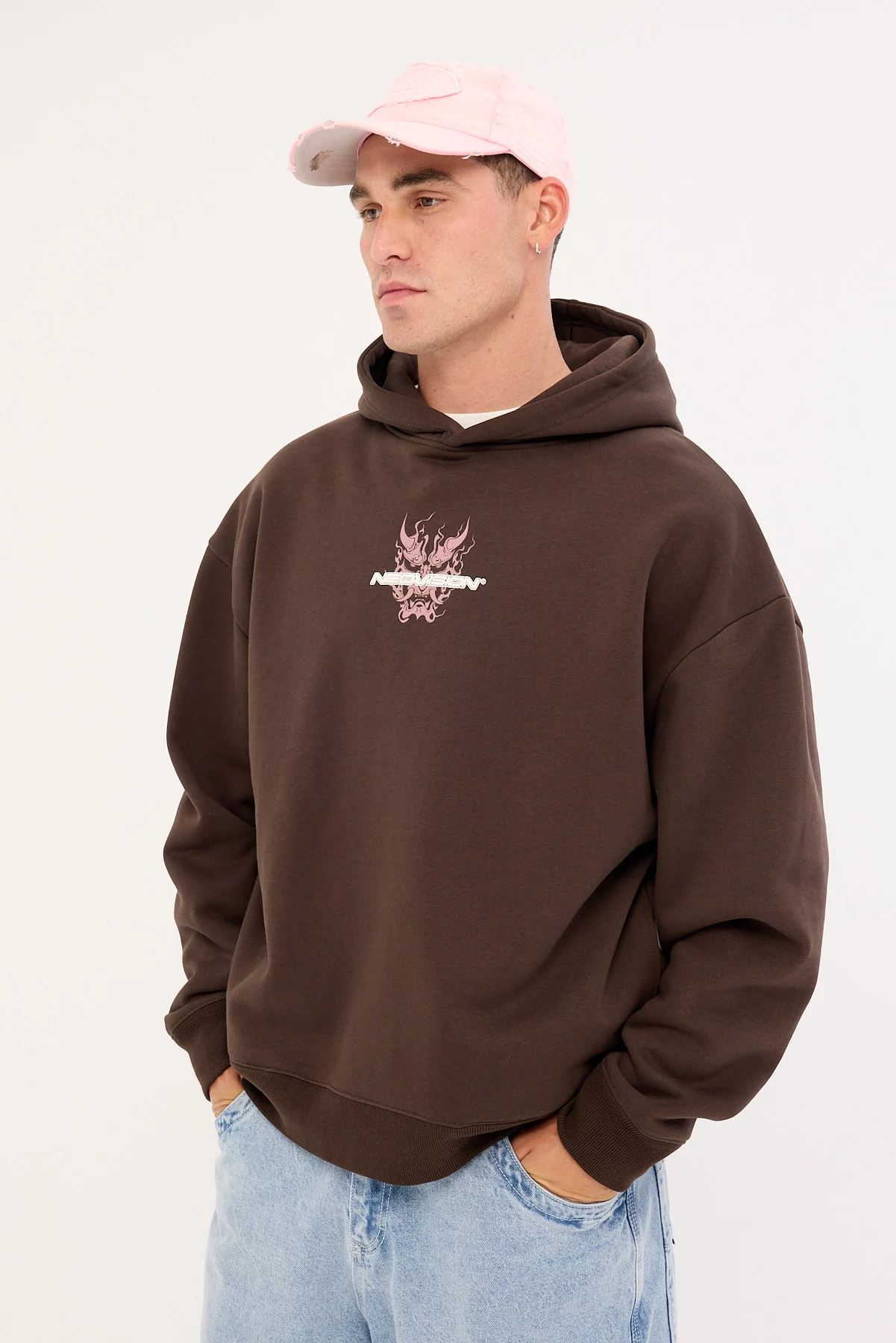 Neovision Yasha Street Hoodie Coffee Brown - Image 5