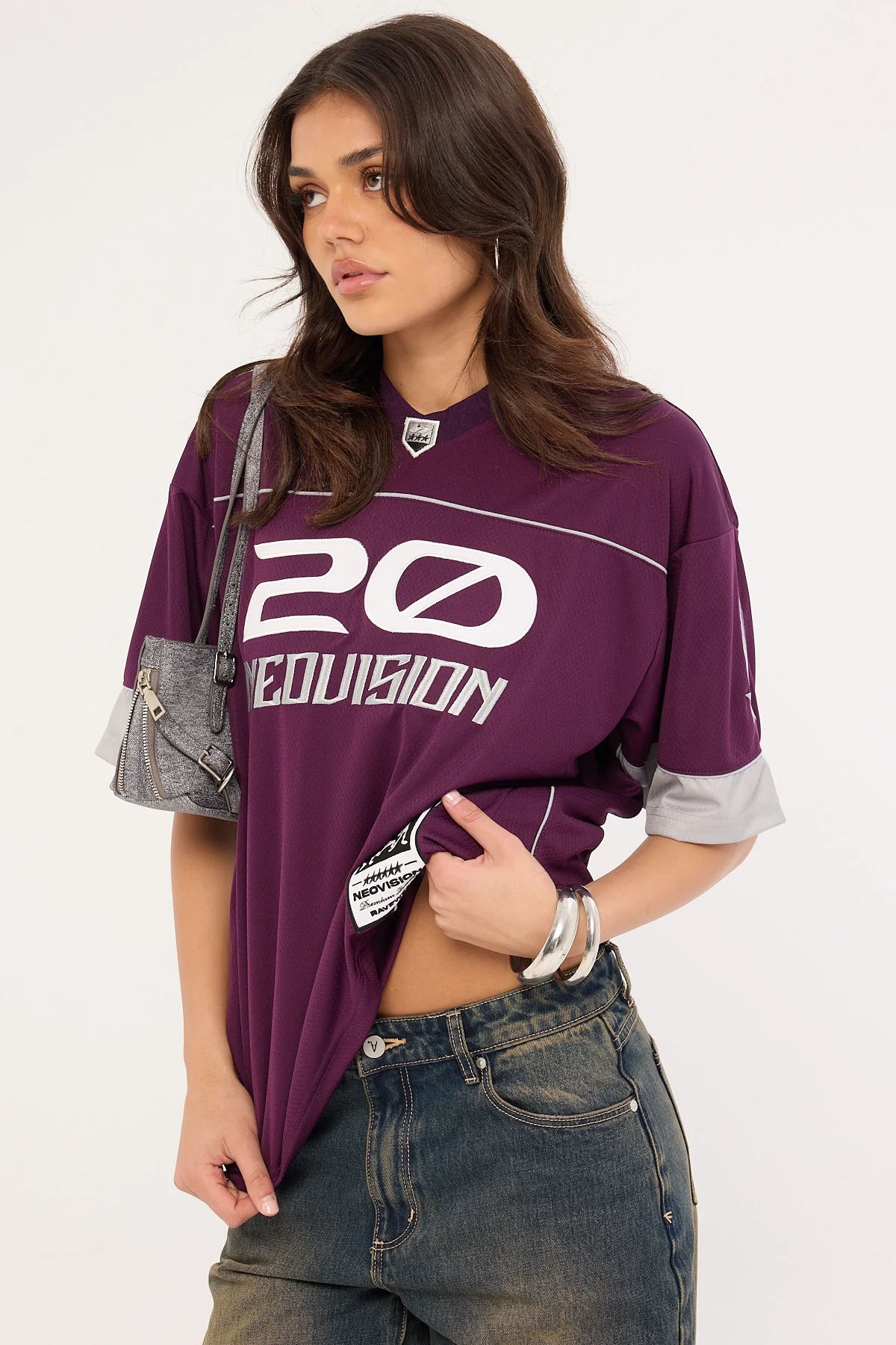 Neovision Zenthra V Neck Jersey Plum - Image 5