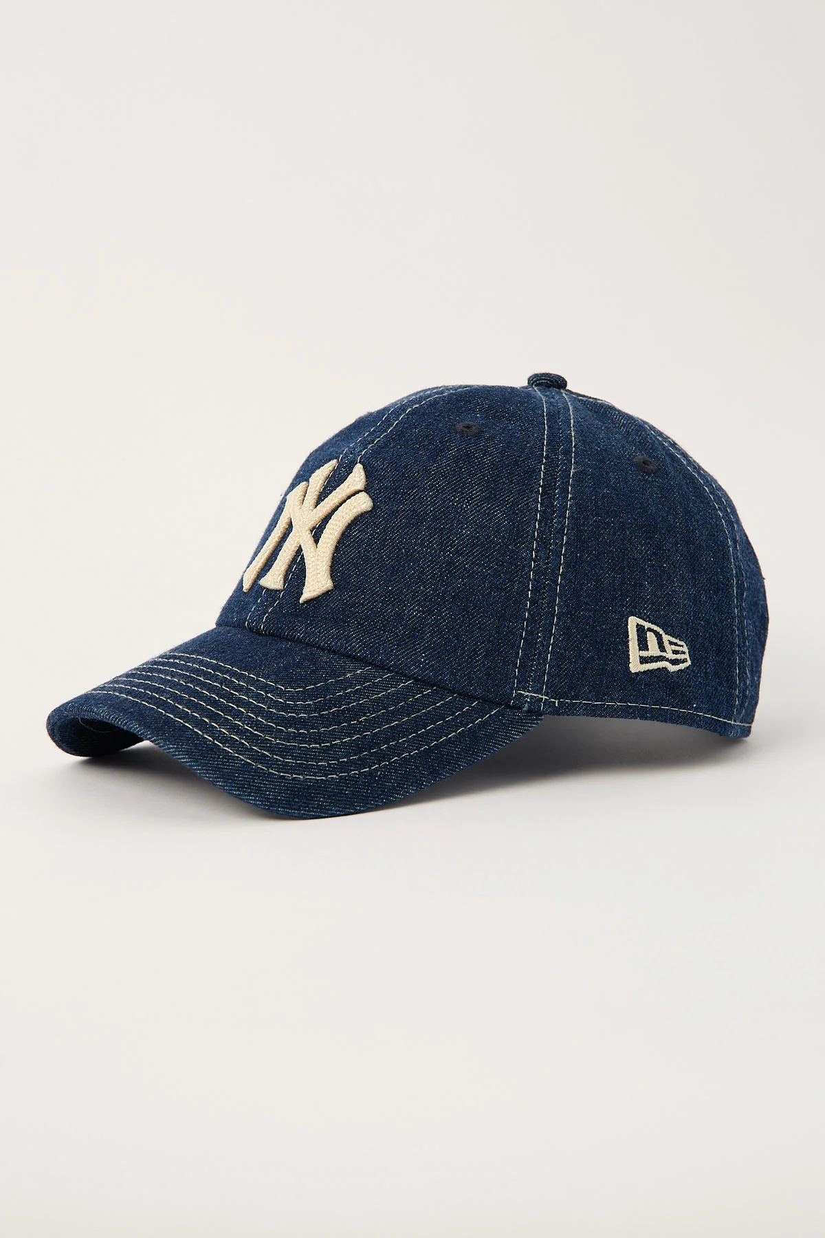New Era Casual Classic Panel Denim New York Yankees Cap Navy Denim - Image 2