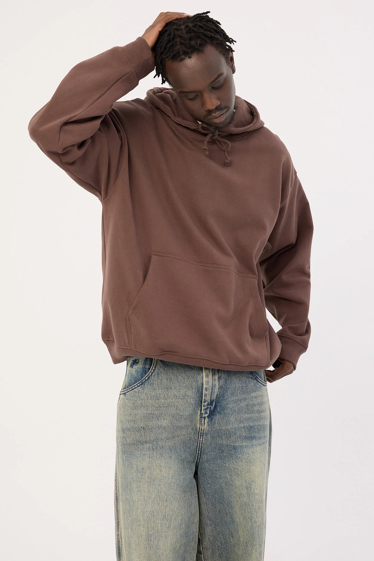 Open Archive Boxy Hoodie Cocoa Brown - Image 5