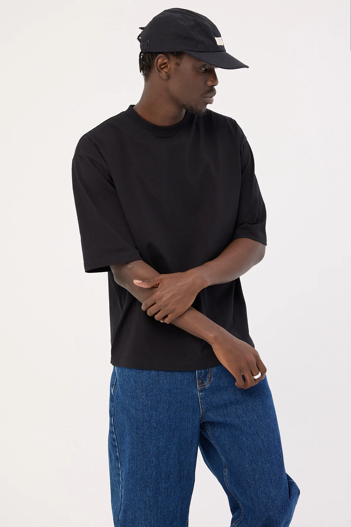 Open Archive Organic Boxy Tee Black - Image 4
