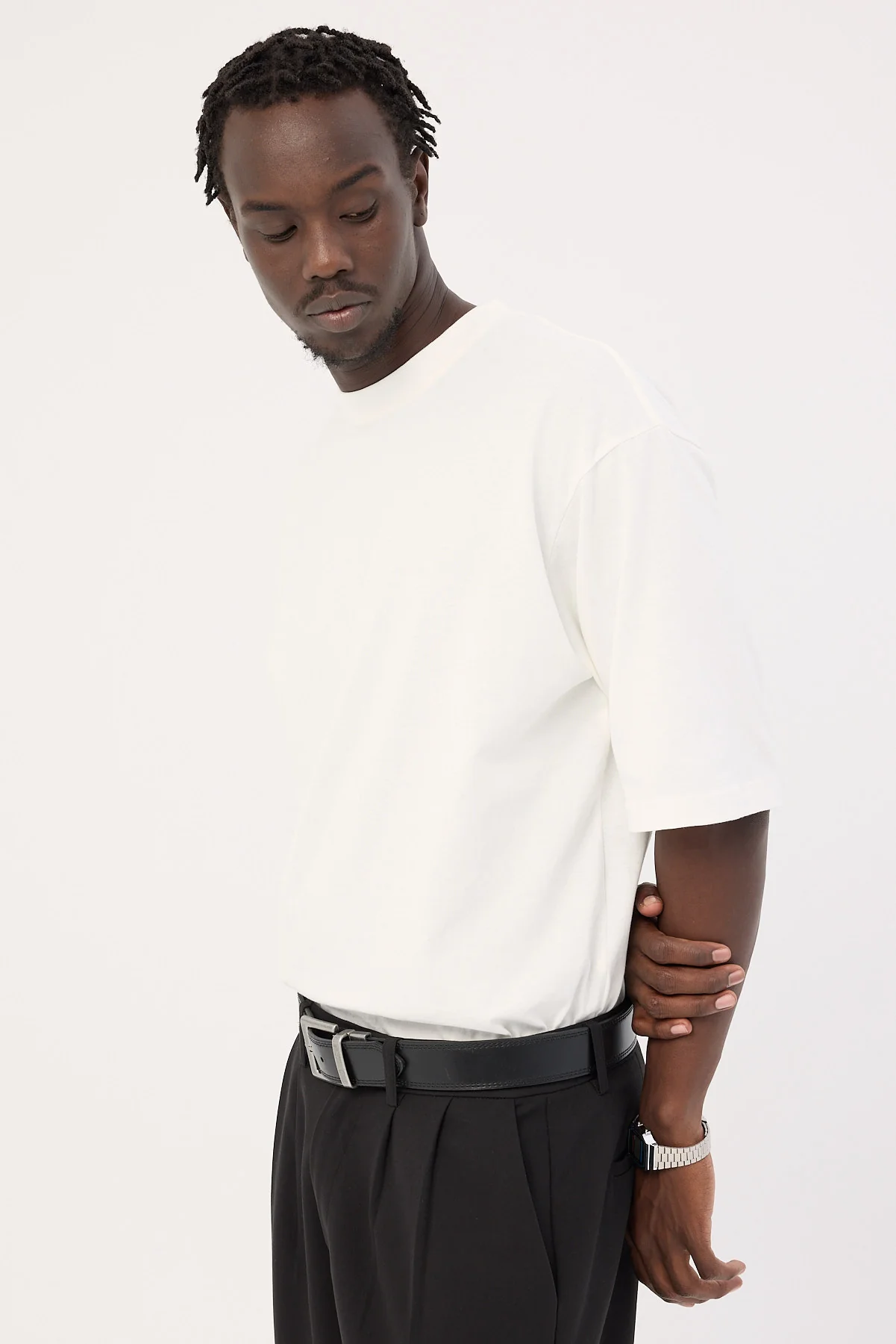 Open Archive Organic Boxy Tee Off White - Image 5