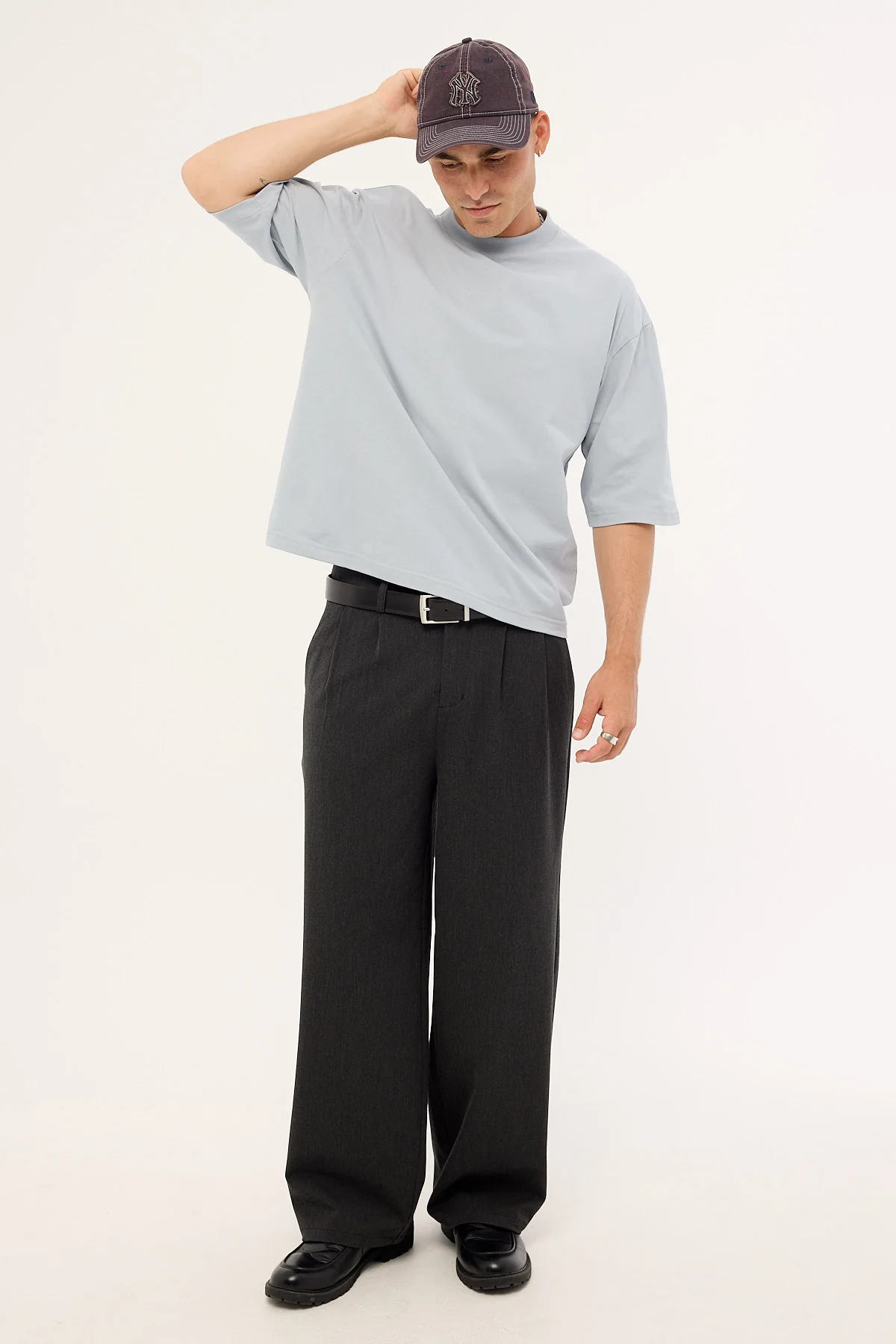 Open Archive Organic Cropped Street Tee Grey - Image 2