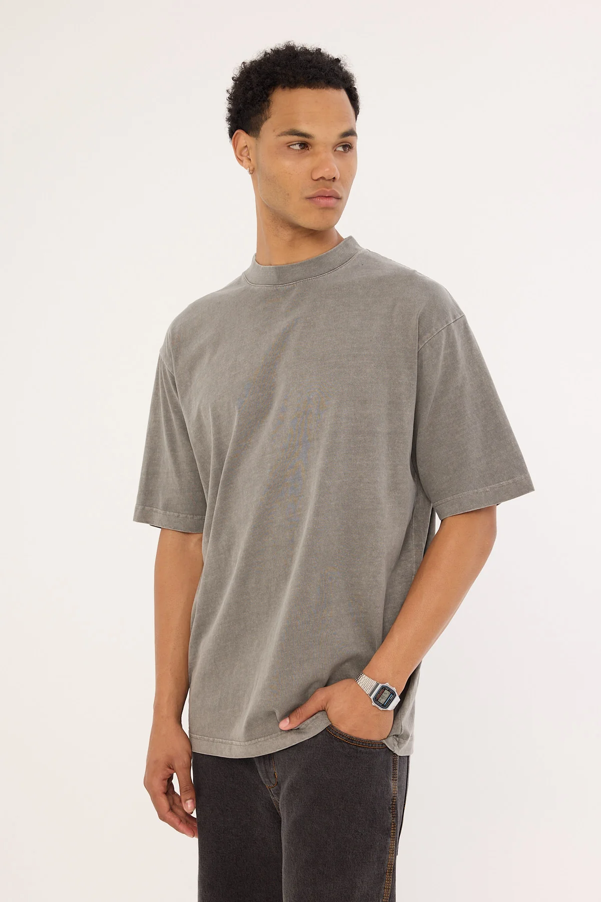 Open Archive Organic Oversize Tee Acid Grey - Image 3