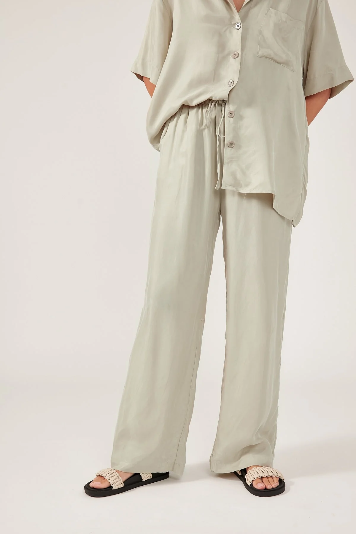 Perfect Stranger Ace Cupro Pant SLATE - Image 4