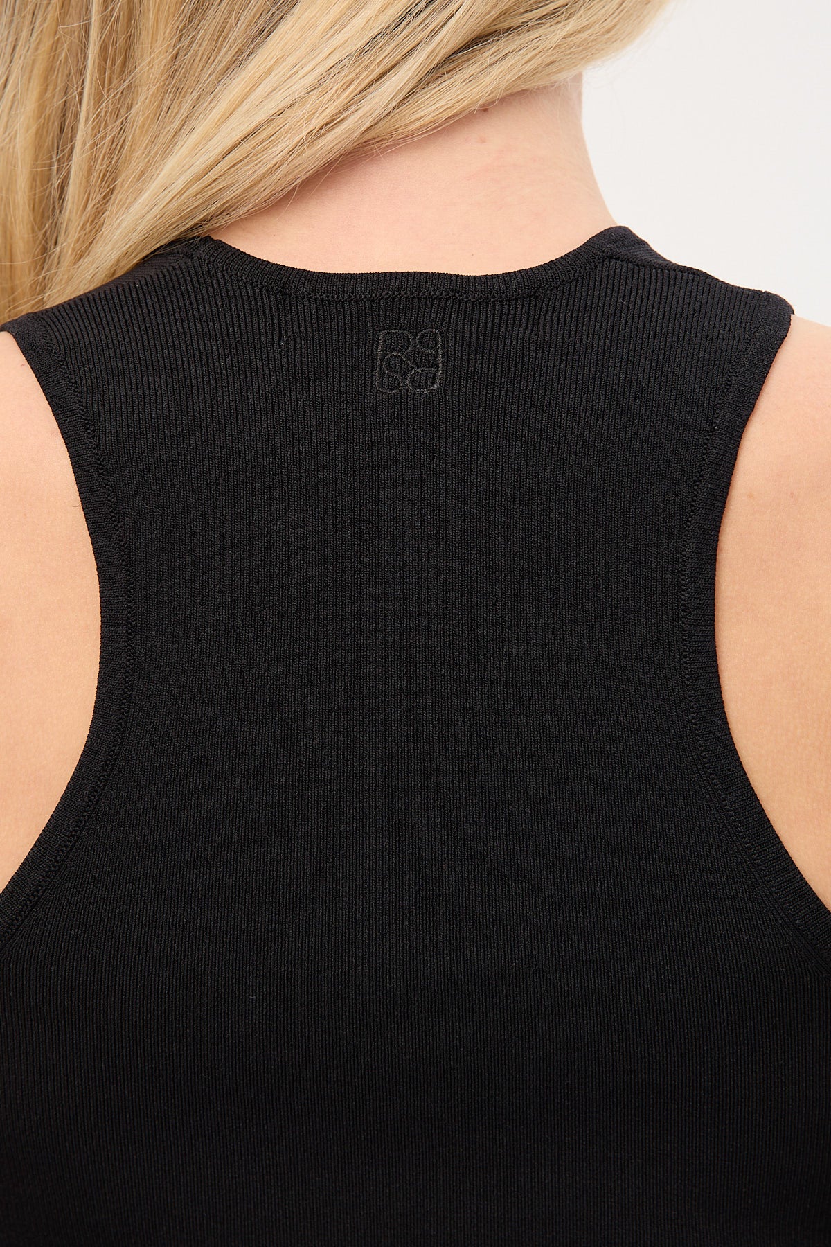Perfect Stranger Adelaide Knit Racer Back Top Black - Image 6