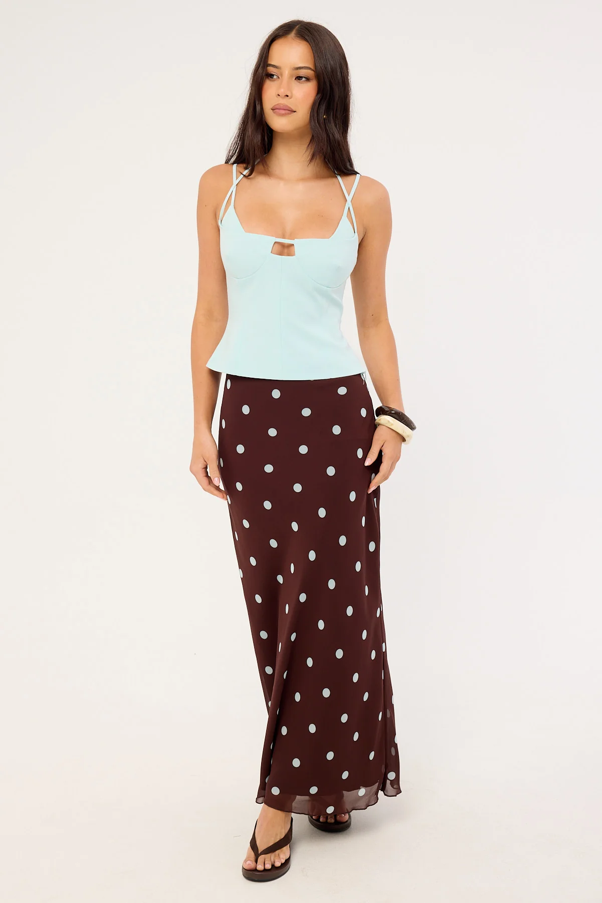 Perfect Stranger Calla Corset Top Blue - Image 2