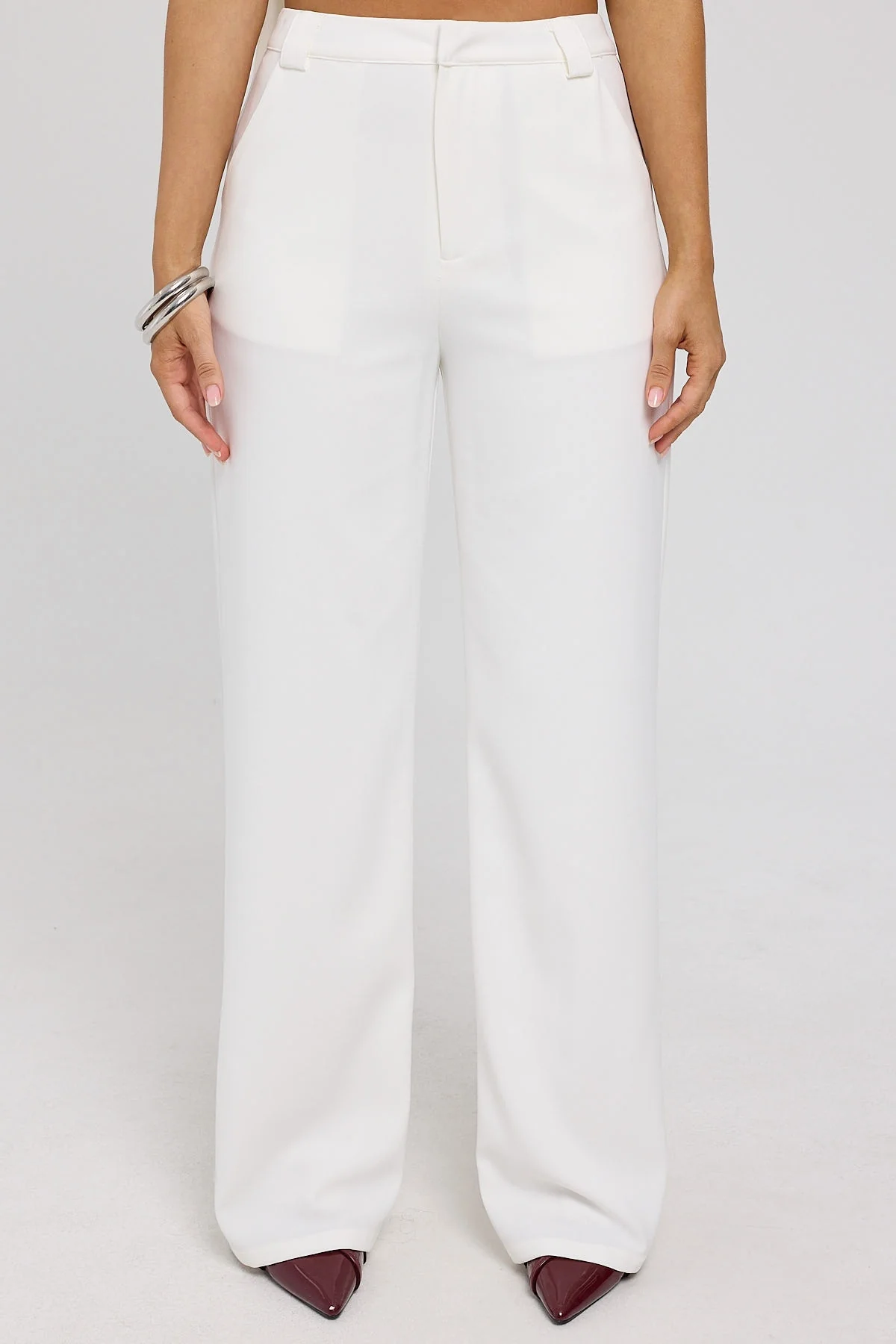 Perfect Stranger Fay High Rise Recycled Pant White - Image 5
