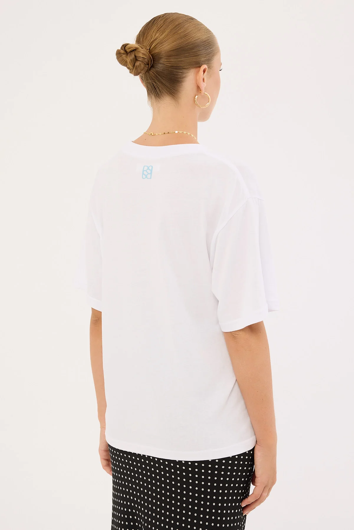 Perfect Stranger Floret Oversized Graphic Tee White - Image 5