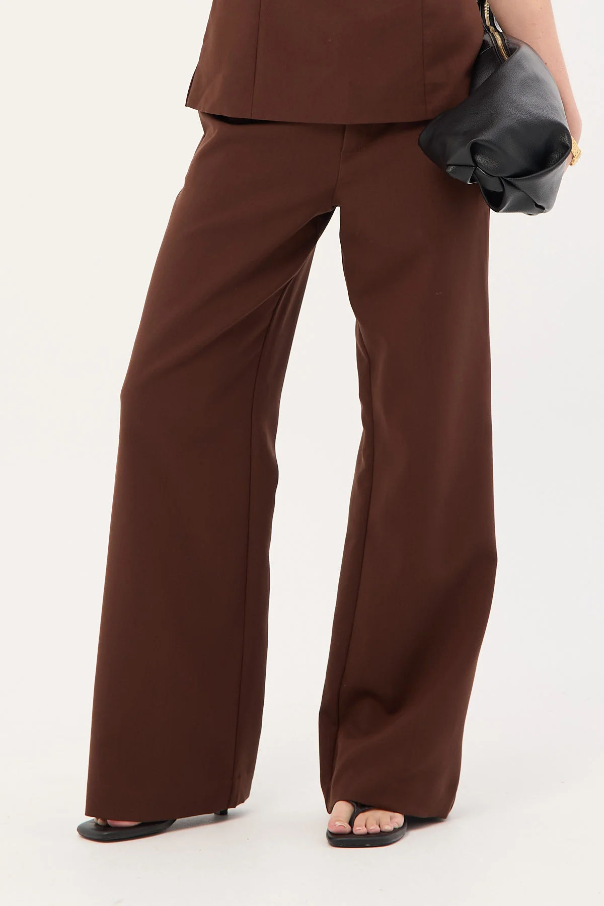 Perfect Stranger Luella Mid Rise Wide Leg Pant Brown - Image 4