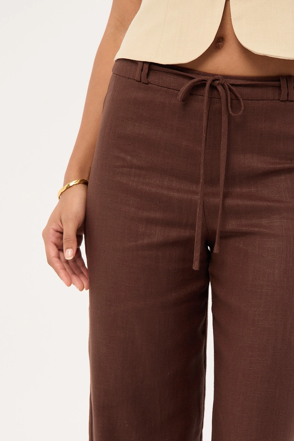 Perfect Stranger Marlo Mid Rise Menorca Pant Brown - Image 7
