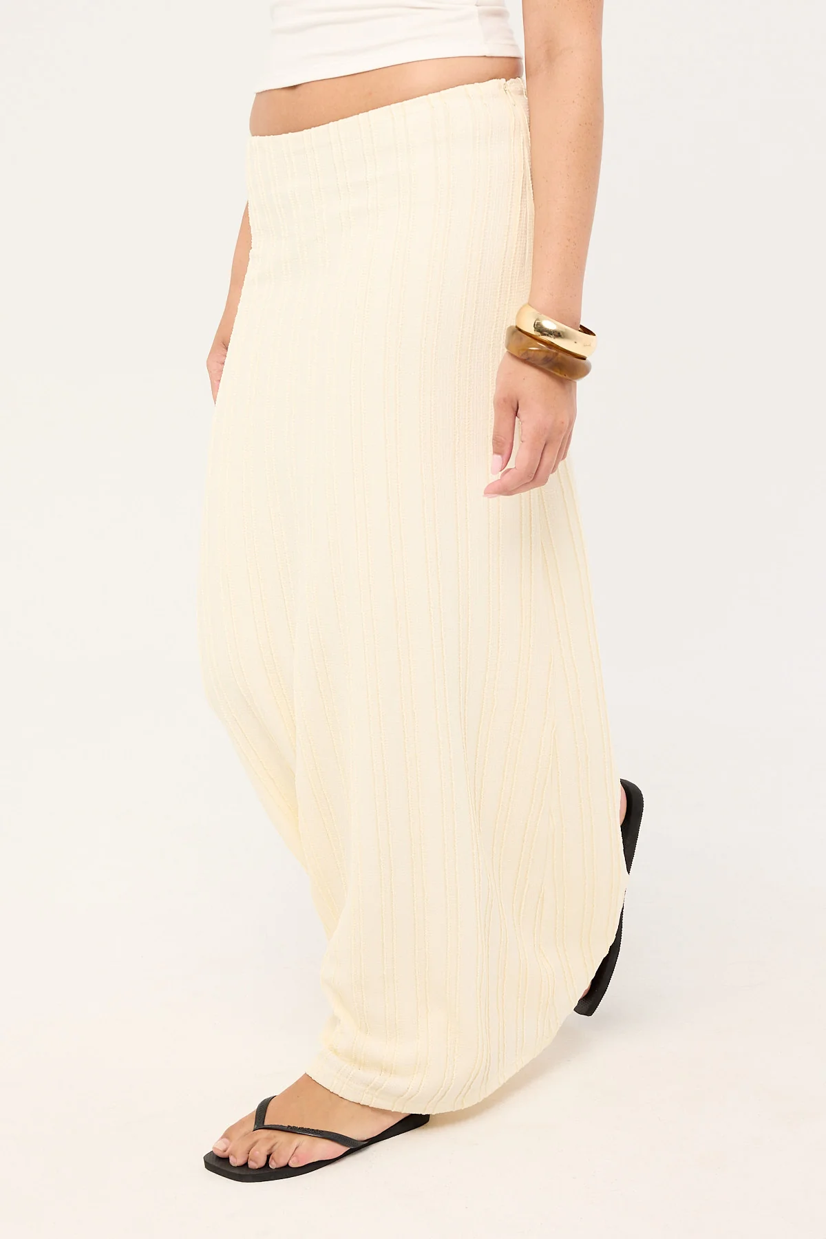 Perfect Stranger Noah Frill Maxi Skirt Butter - Image 3