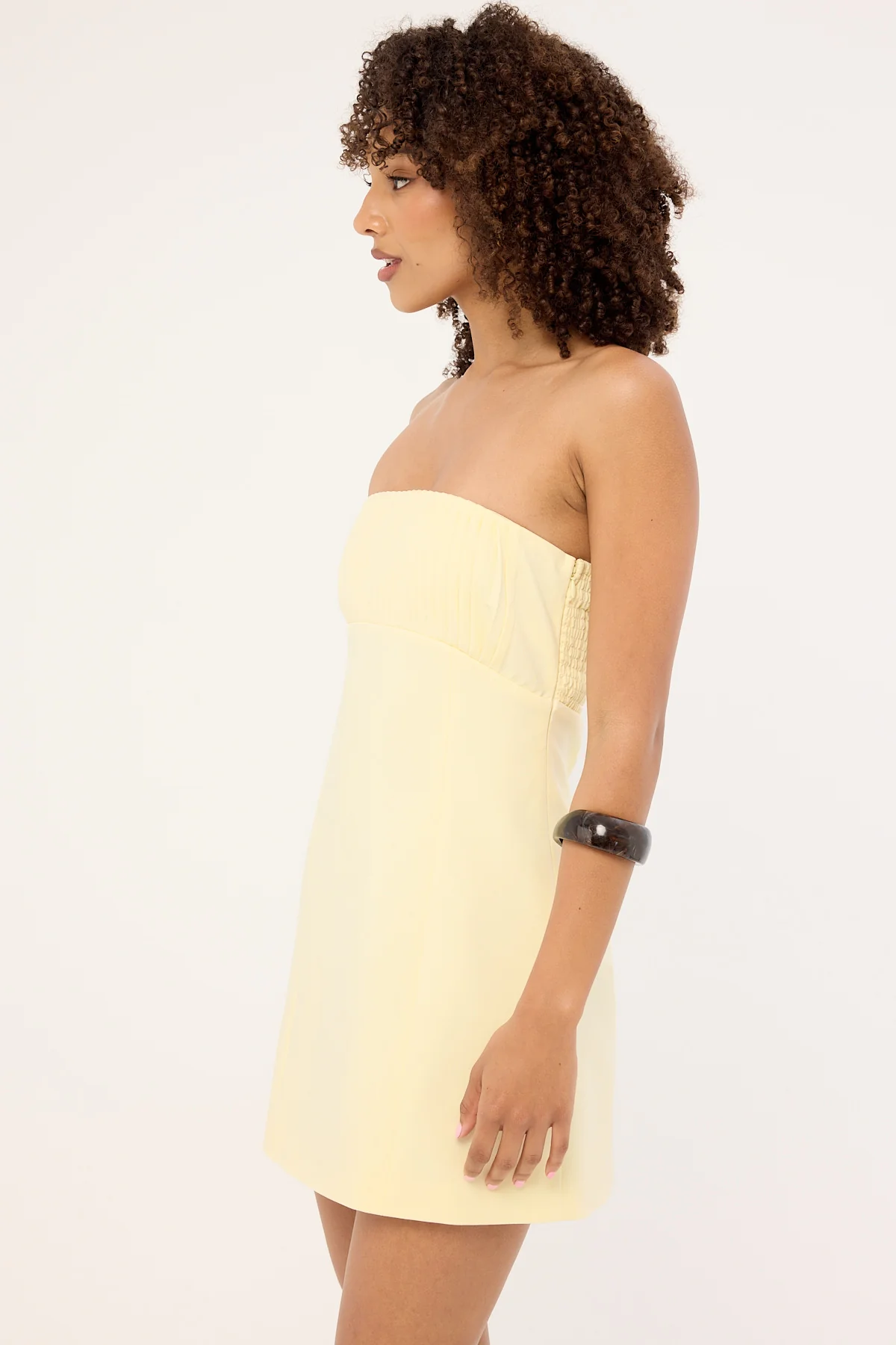 Perfect Stranger Olsen Strapless Mini Dress BUTTER - Image 3