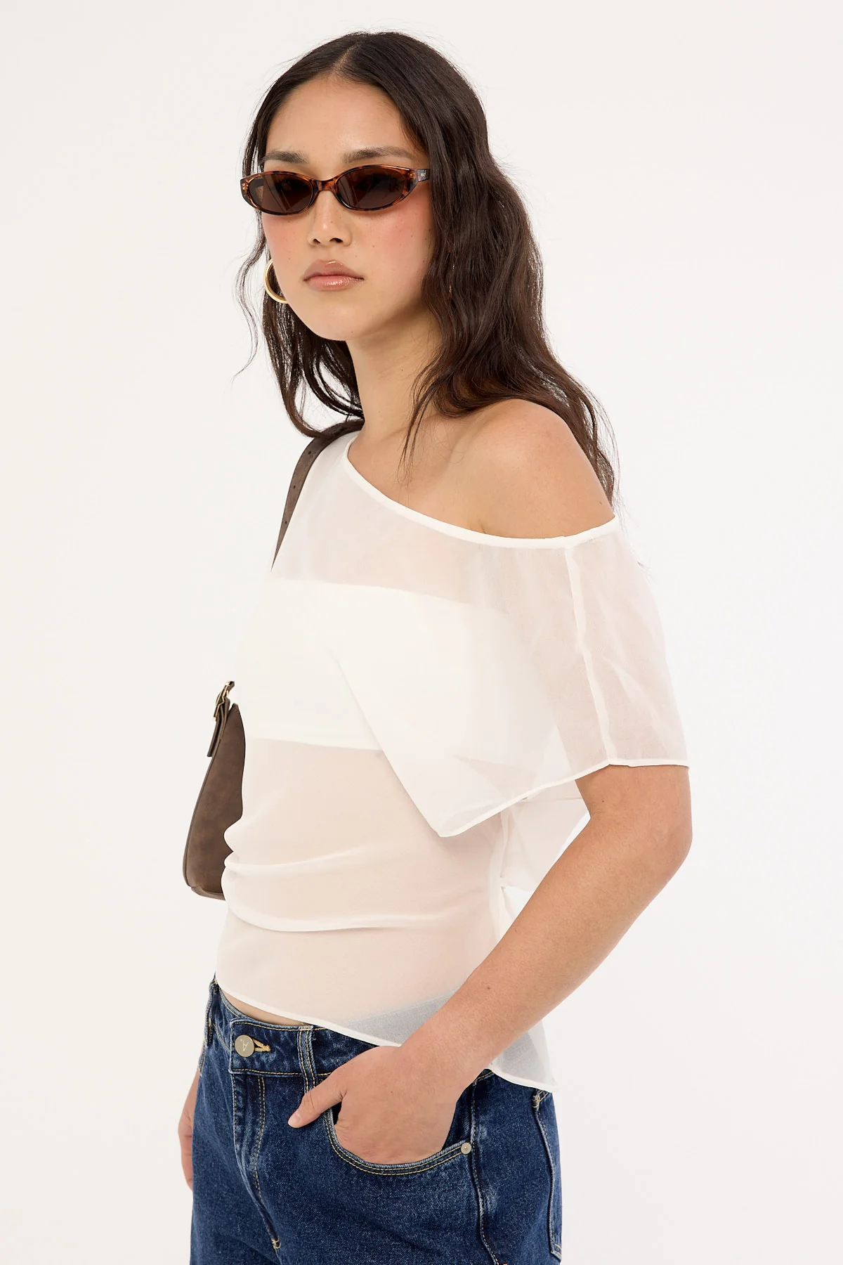 Perfect Stranger Orla Sheer Top White - Image 5
