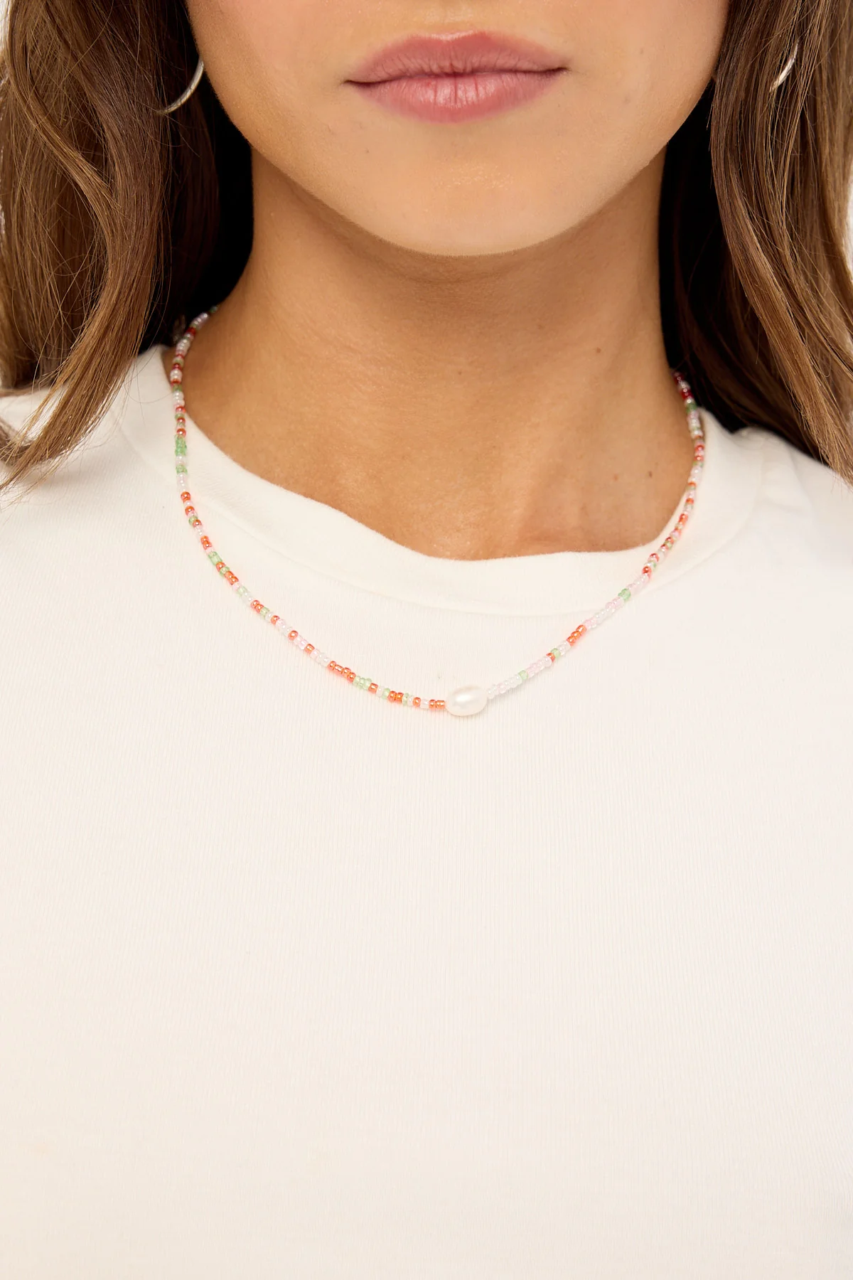 Perfect Stranger River Beaded Necklace Multi - Image 2