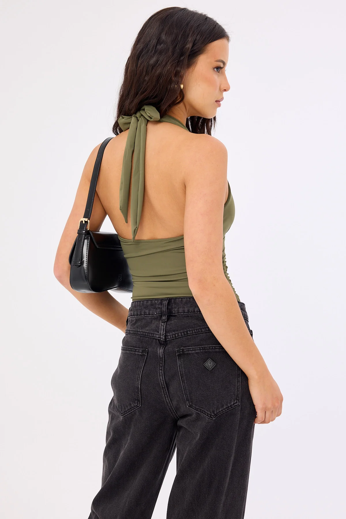 Perfect Stranger Ryder Halter Bodysuit Khaki - Image 5