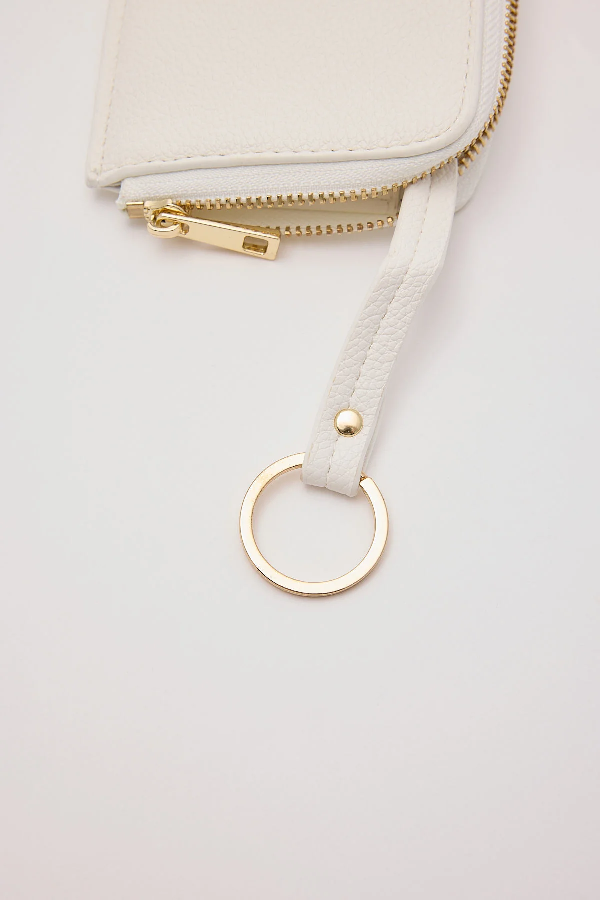 Peta + Jain Fitz Cardholer White Pebble/Gold - Image 4