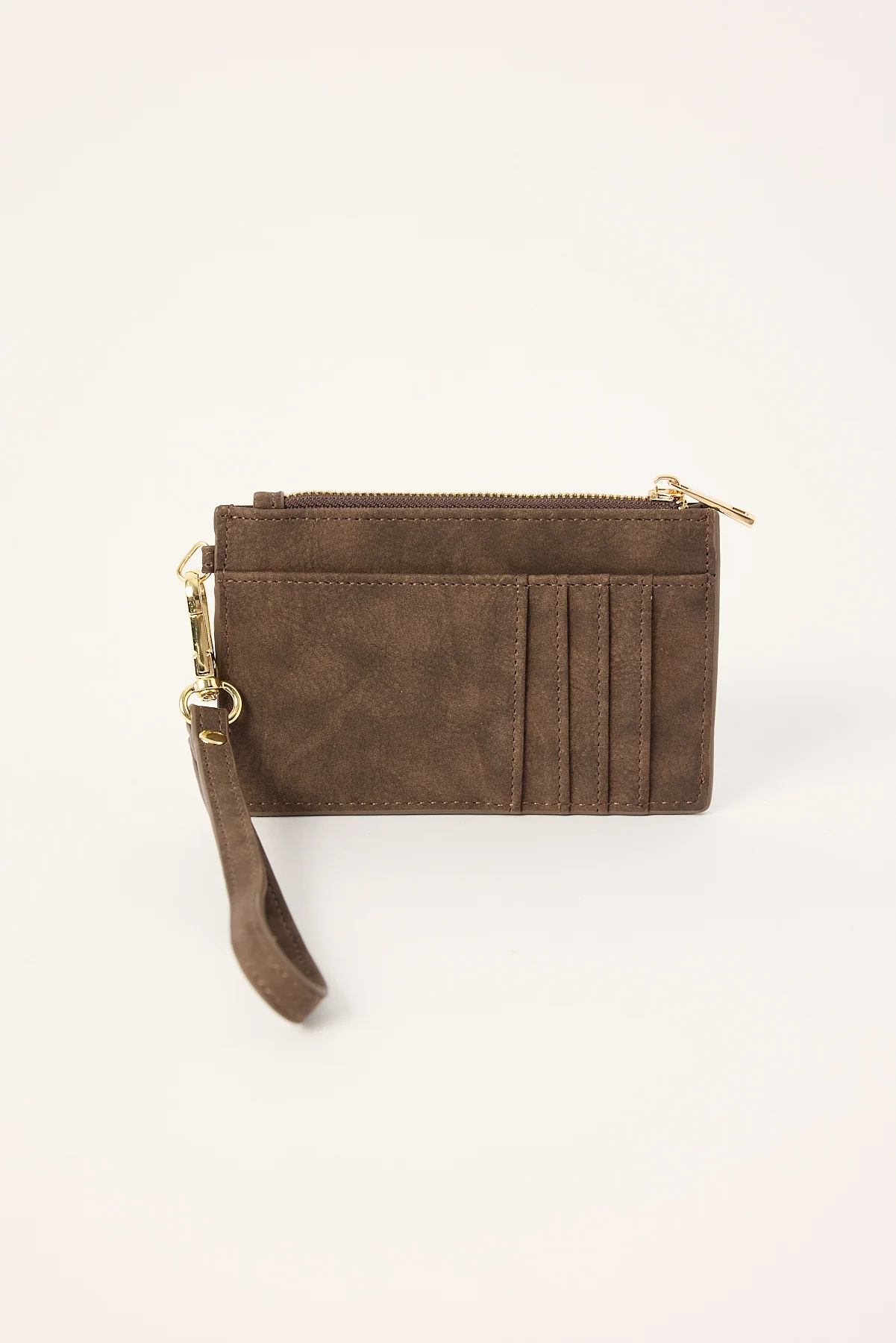 Peta + Jain Kiera Chocolate Suede PU/Gold - Image 2