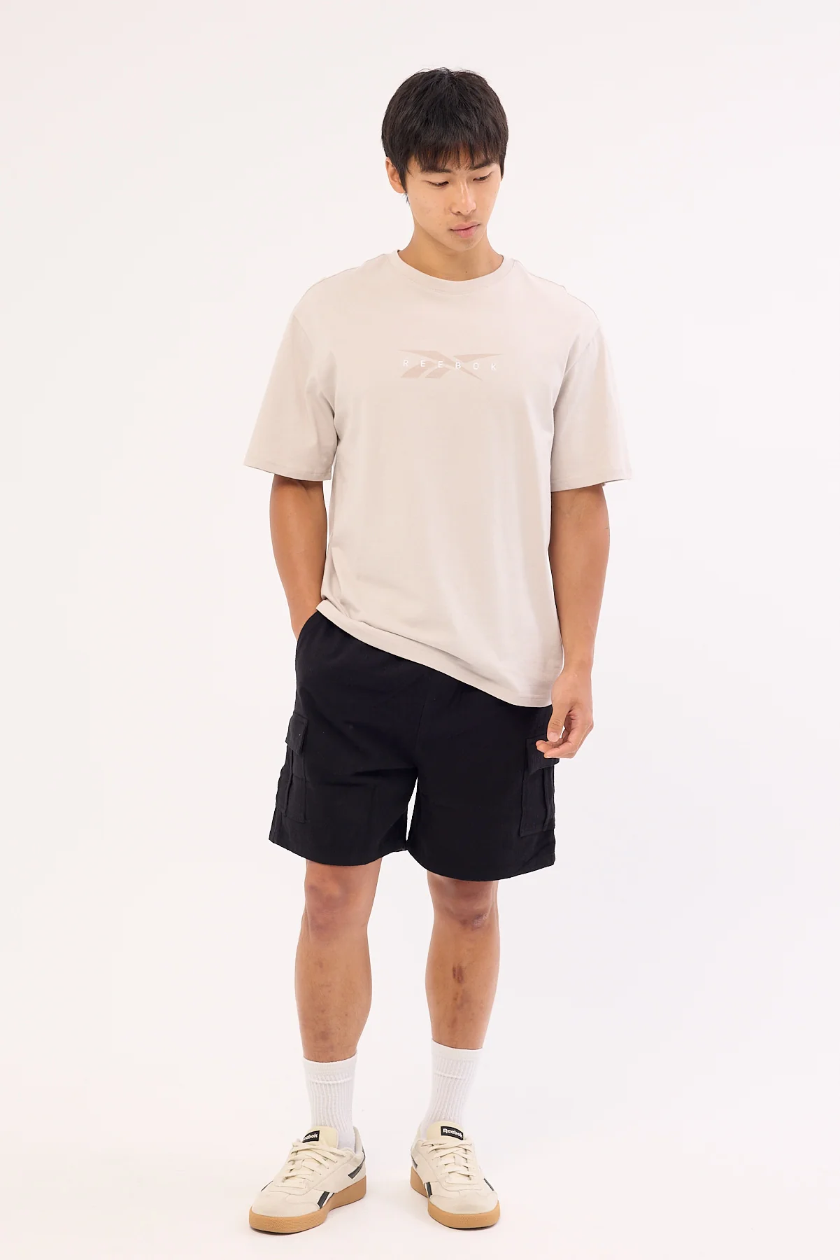 Reebok Reebok Embroidery Tee Taupe - Image 2