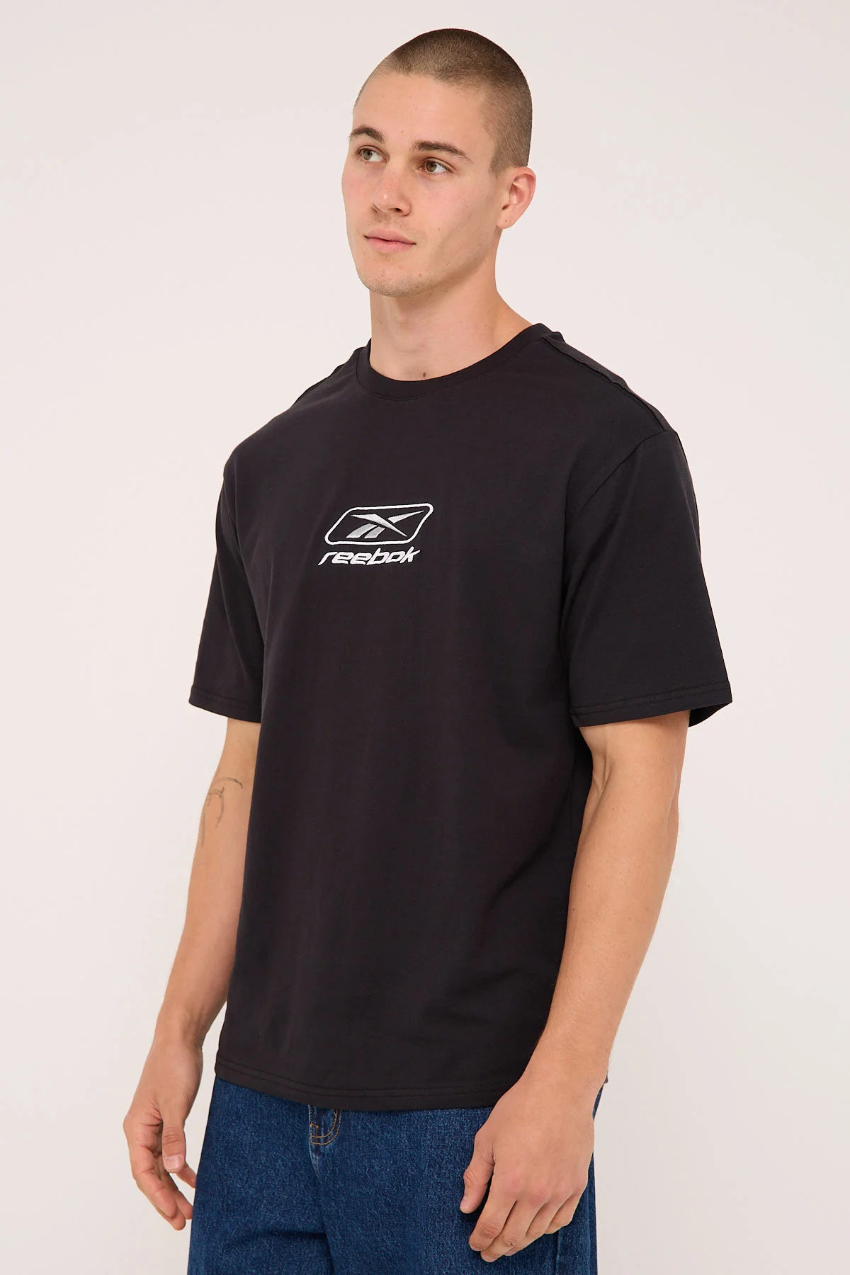 Reebok Reebok Logo Tee Black - Image 3