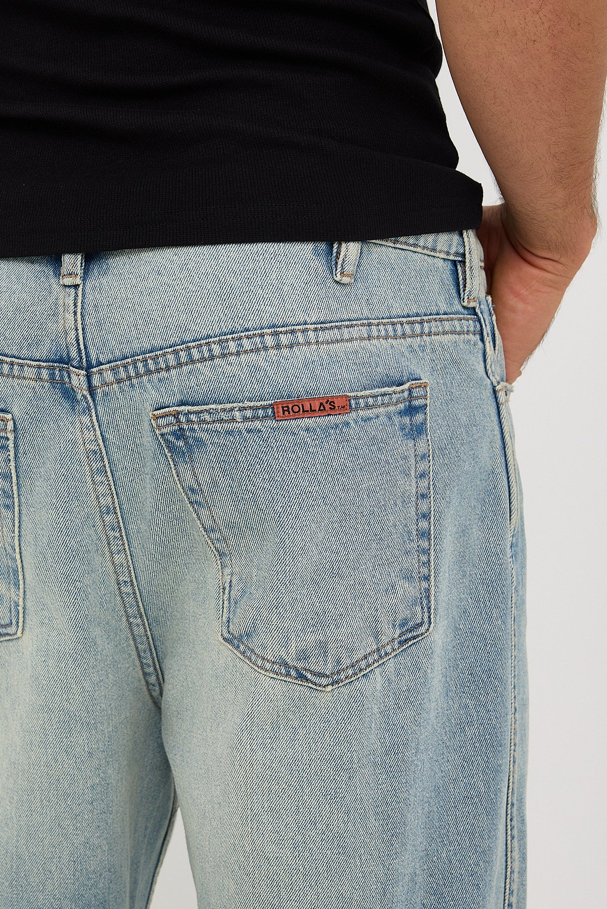 Rolla's Big Boss Manly Mid Blue Denim - Image 7