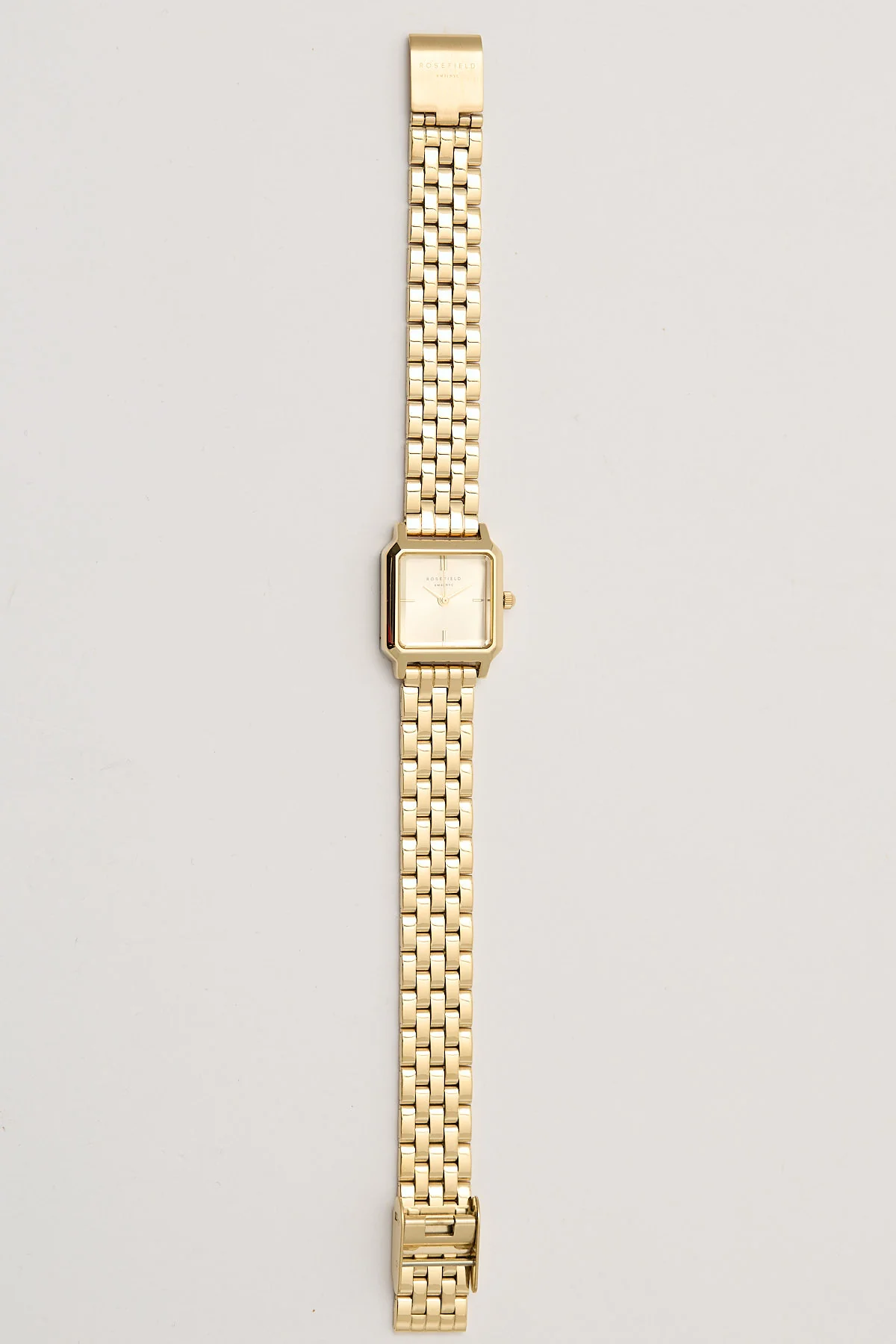 Rosefield The Boxelle Champagne Dial/Gold Steel Strap - Image 3