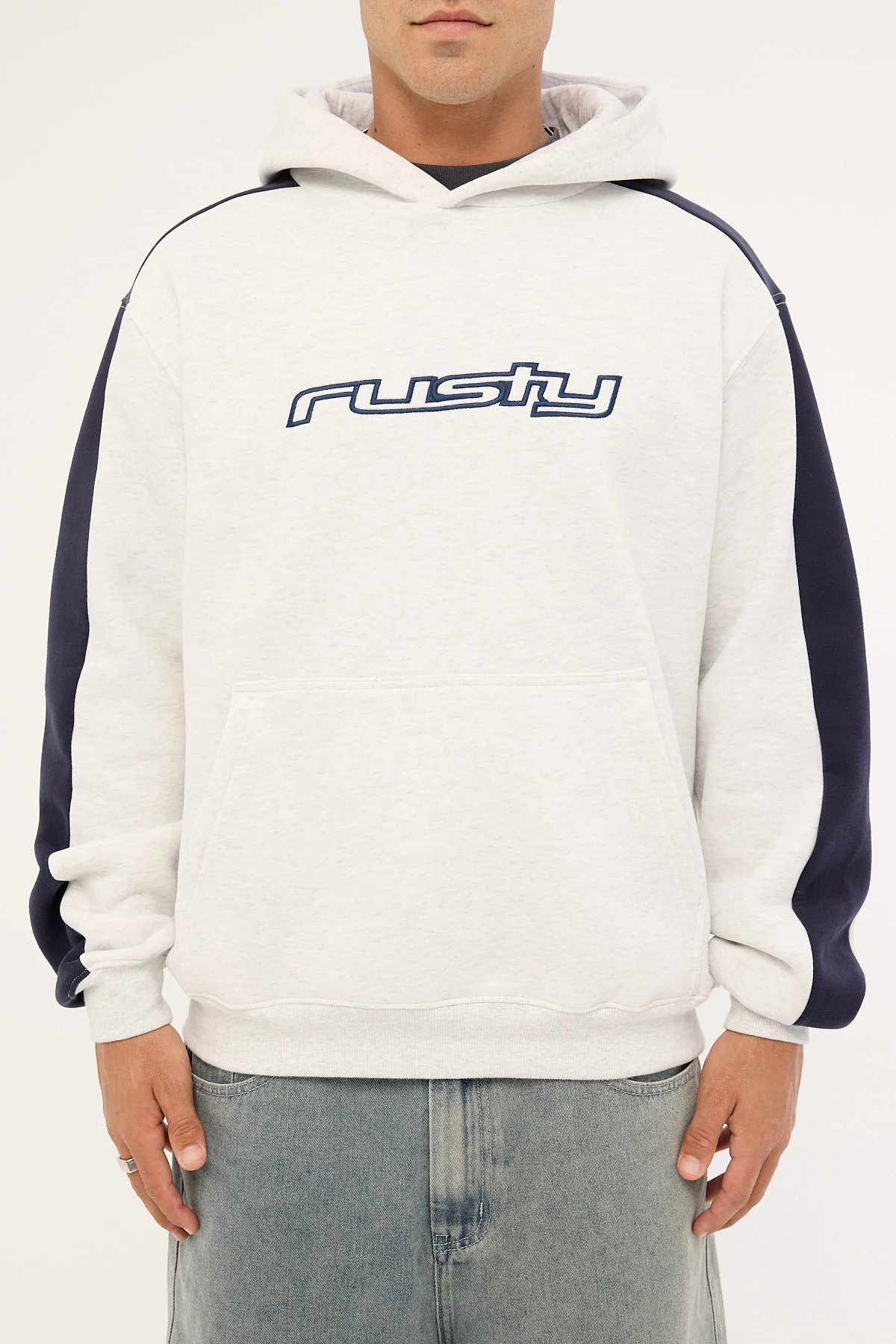 Rusty 2K Sing 2.0 Hooded Fleece Ecru Marle - Image 7