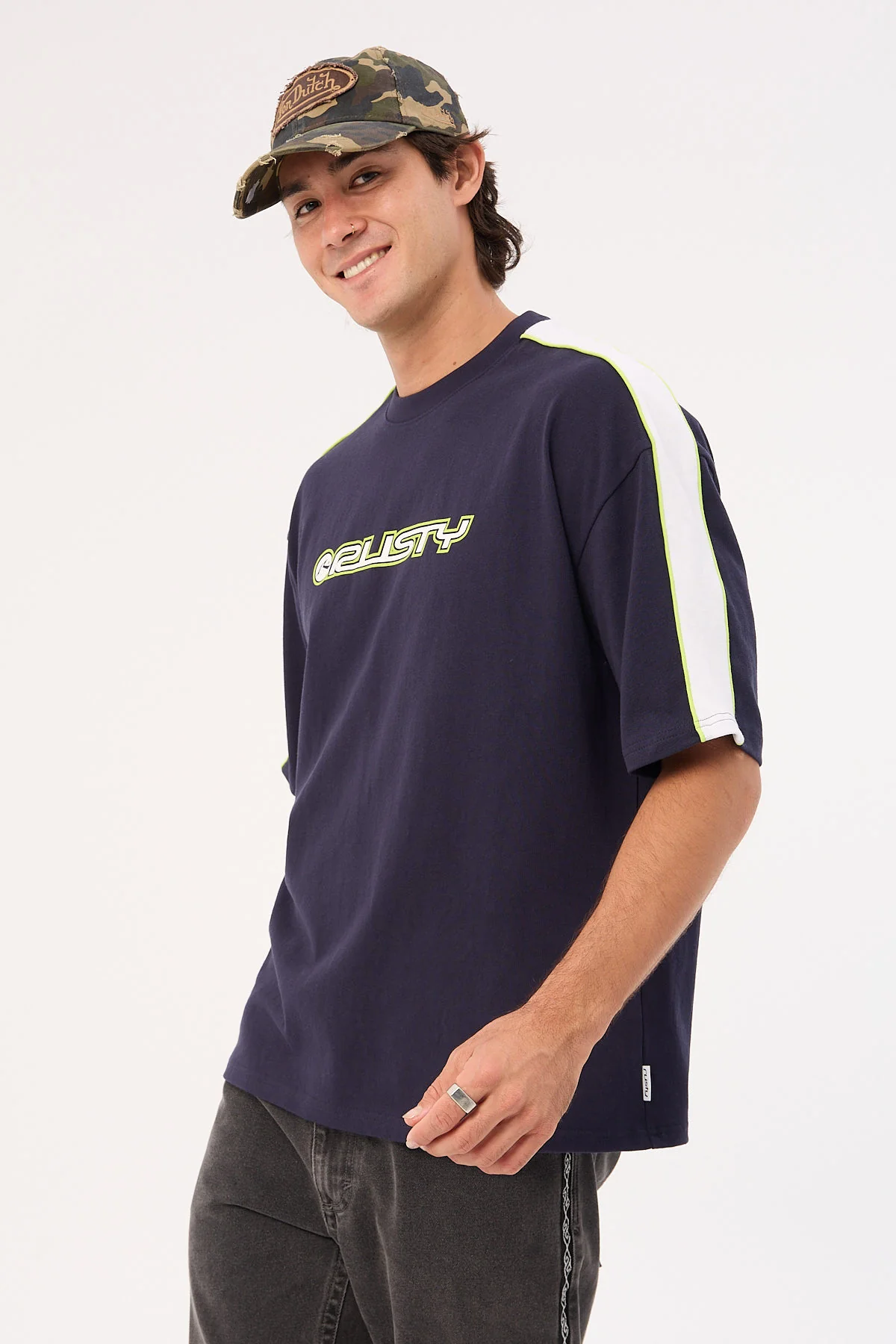 Rusty Alonso 2.0 Heavy Short Sleeve Tee Navy - Image 3