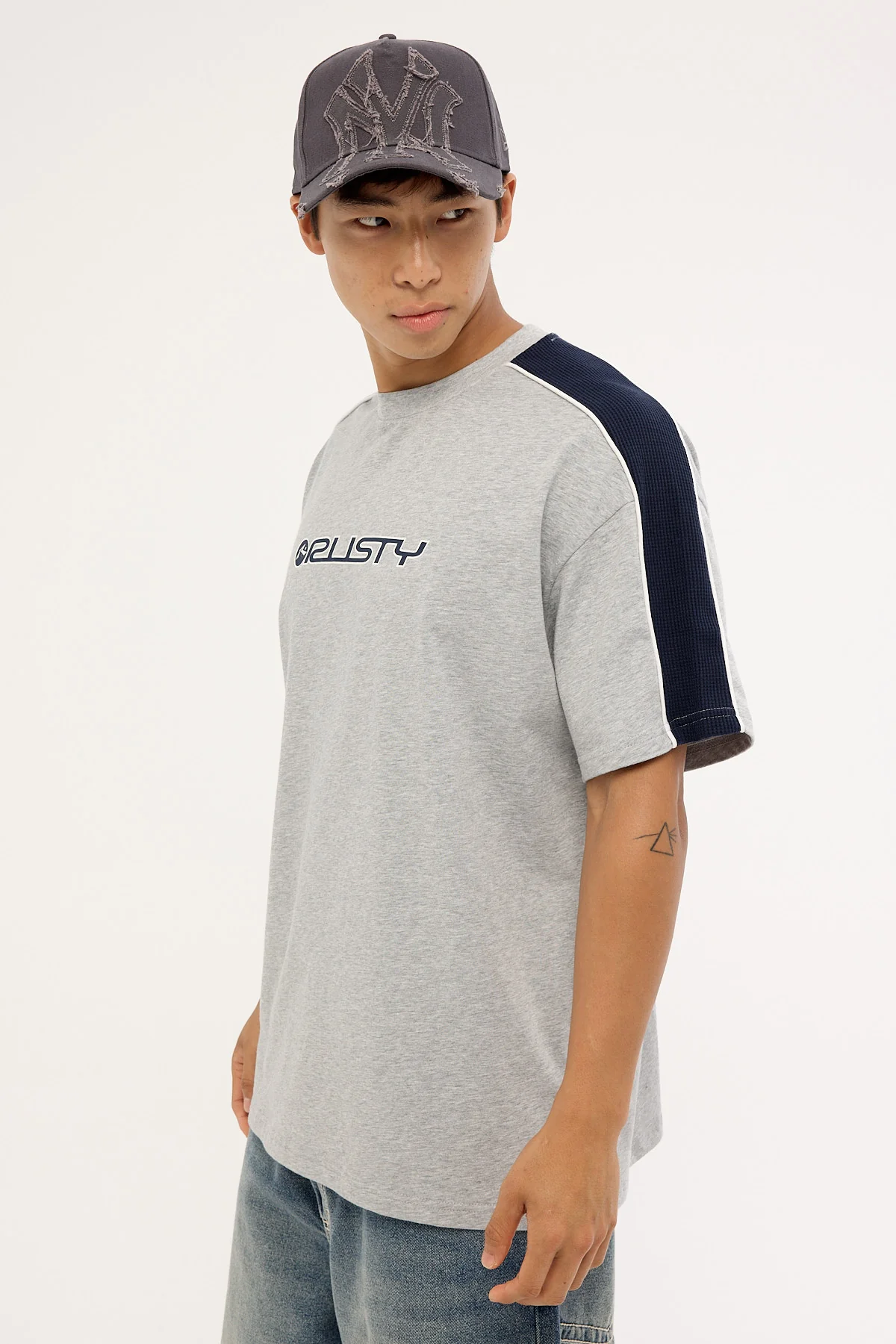 Rusty Alonso 3.0 Tee Grey Marle - Image 4