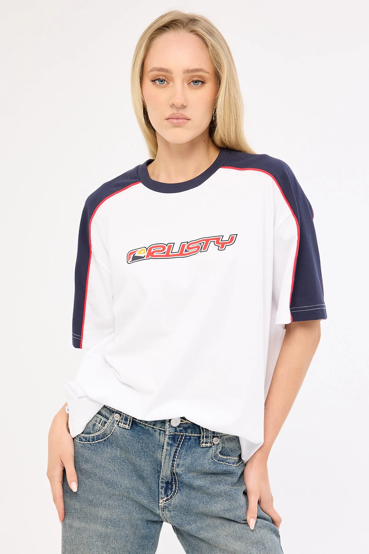 Rusty Archived Shooter Oversize Tee White - Image 3