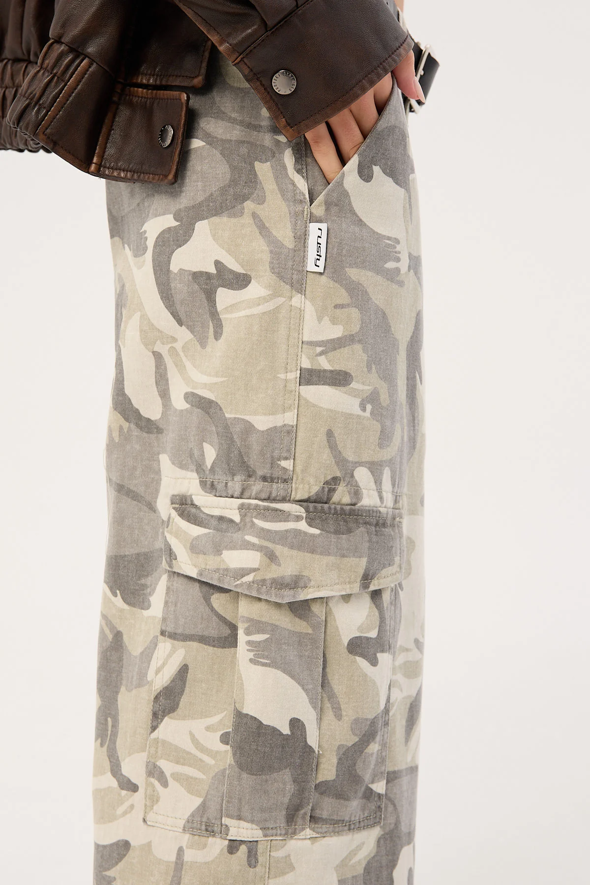 Rusty Camo-Mile Low Rise Cargo Pant Camo - Image 6