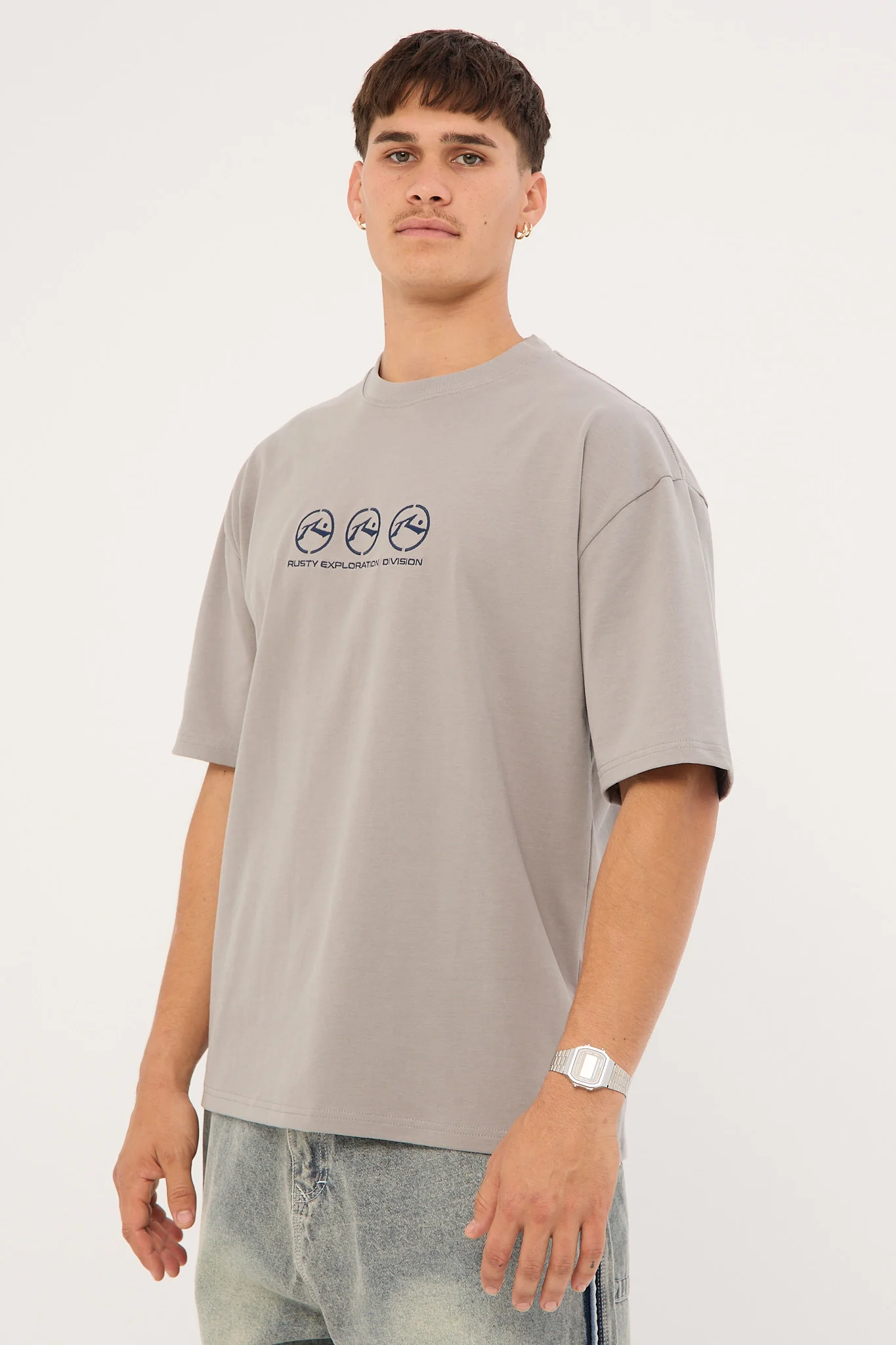 Rusty Crusoe Heavy Tee Ultimate Grey - Image 4