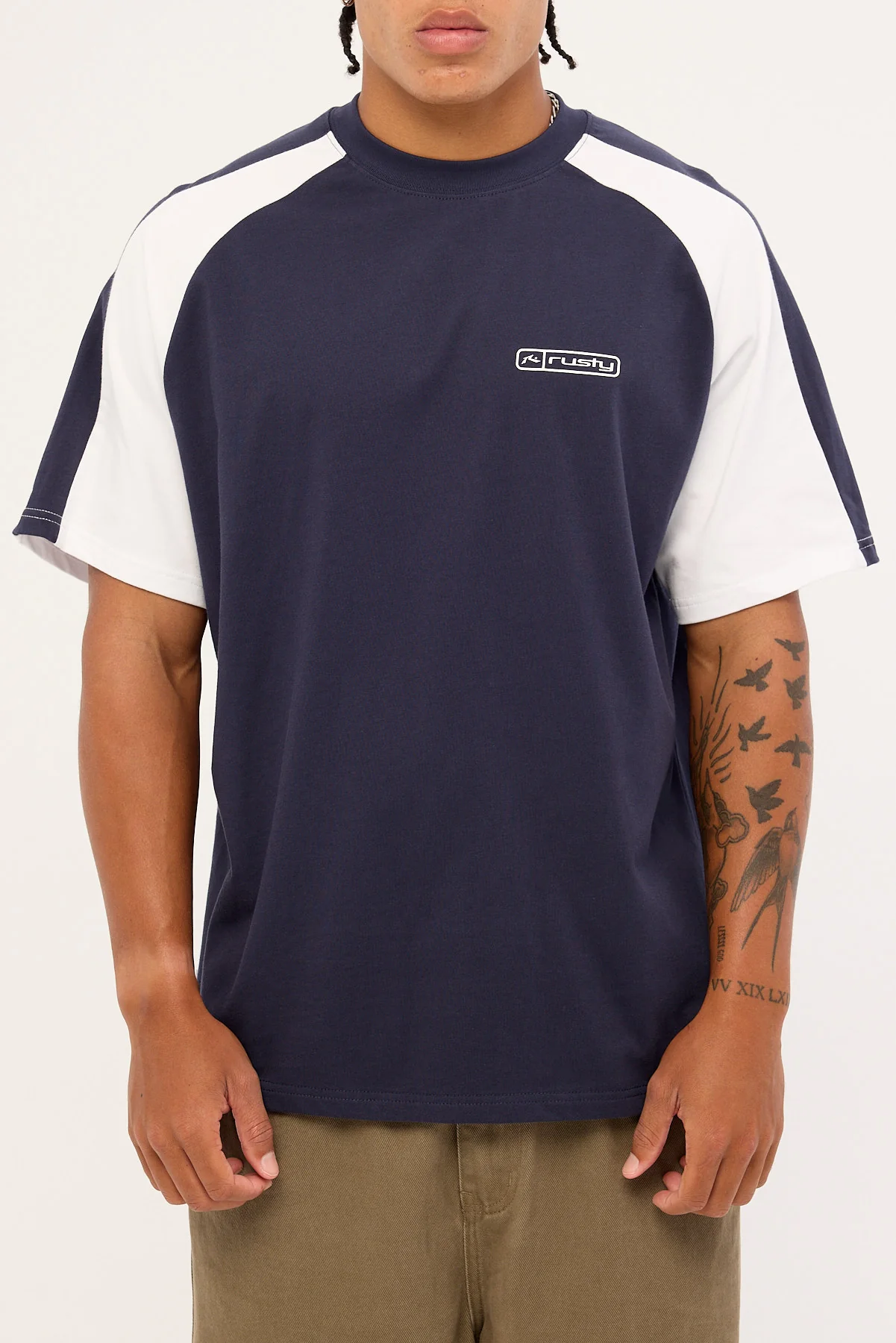 Rusty Dodger Tee Navy Blue - Image 6