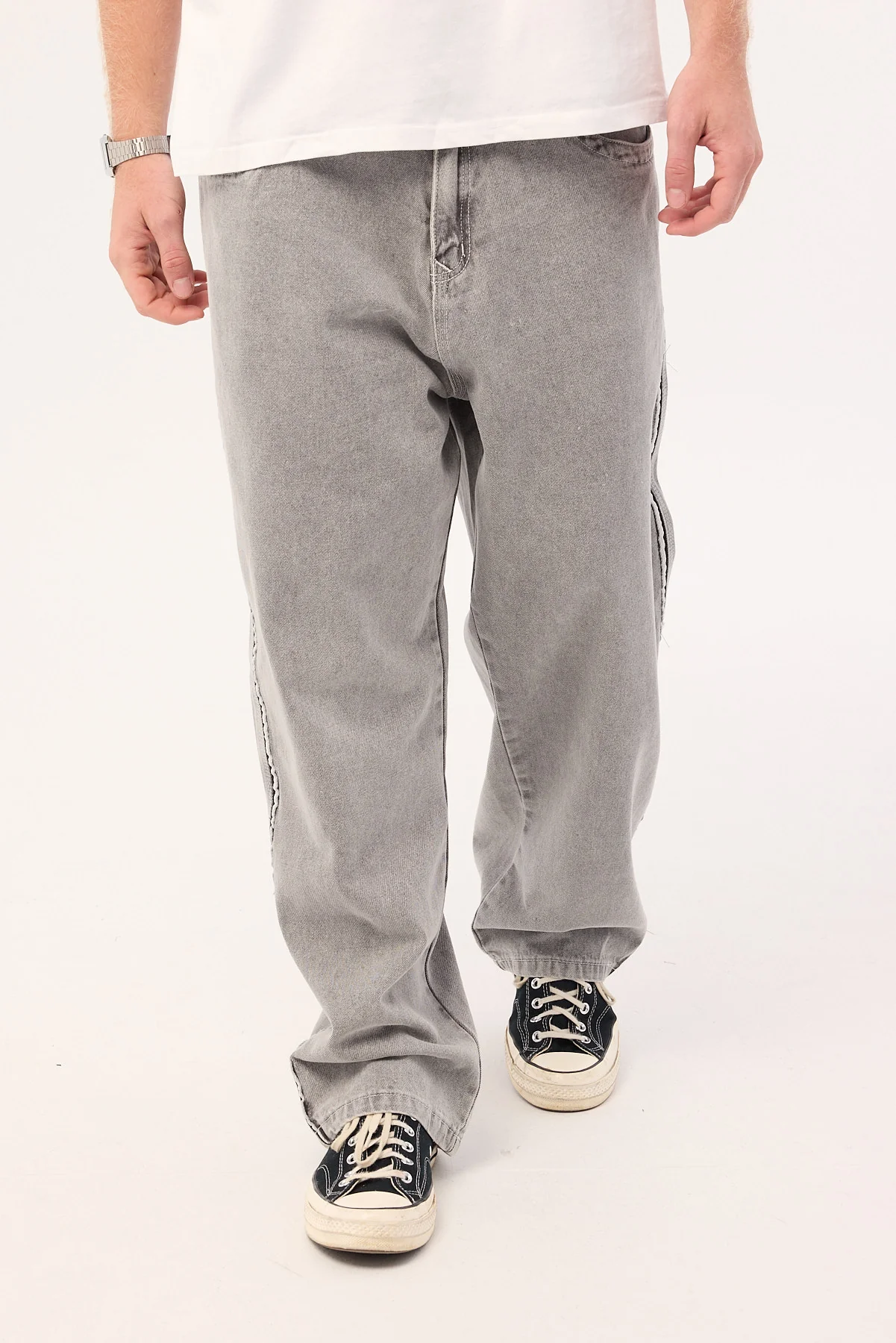Rusty FLIP DADDY 2.0 BAGGY JEAN London Summer Grey - Image 4