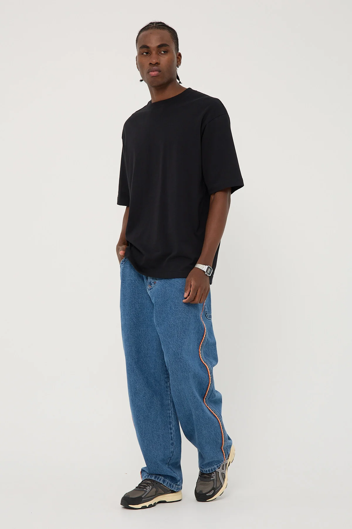 Rusty FLIP DADDY 2.0 BAGGY JEAN Middy Blue - Image 4