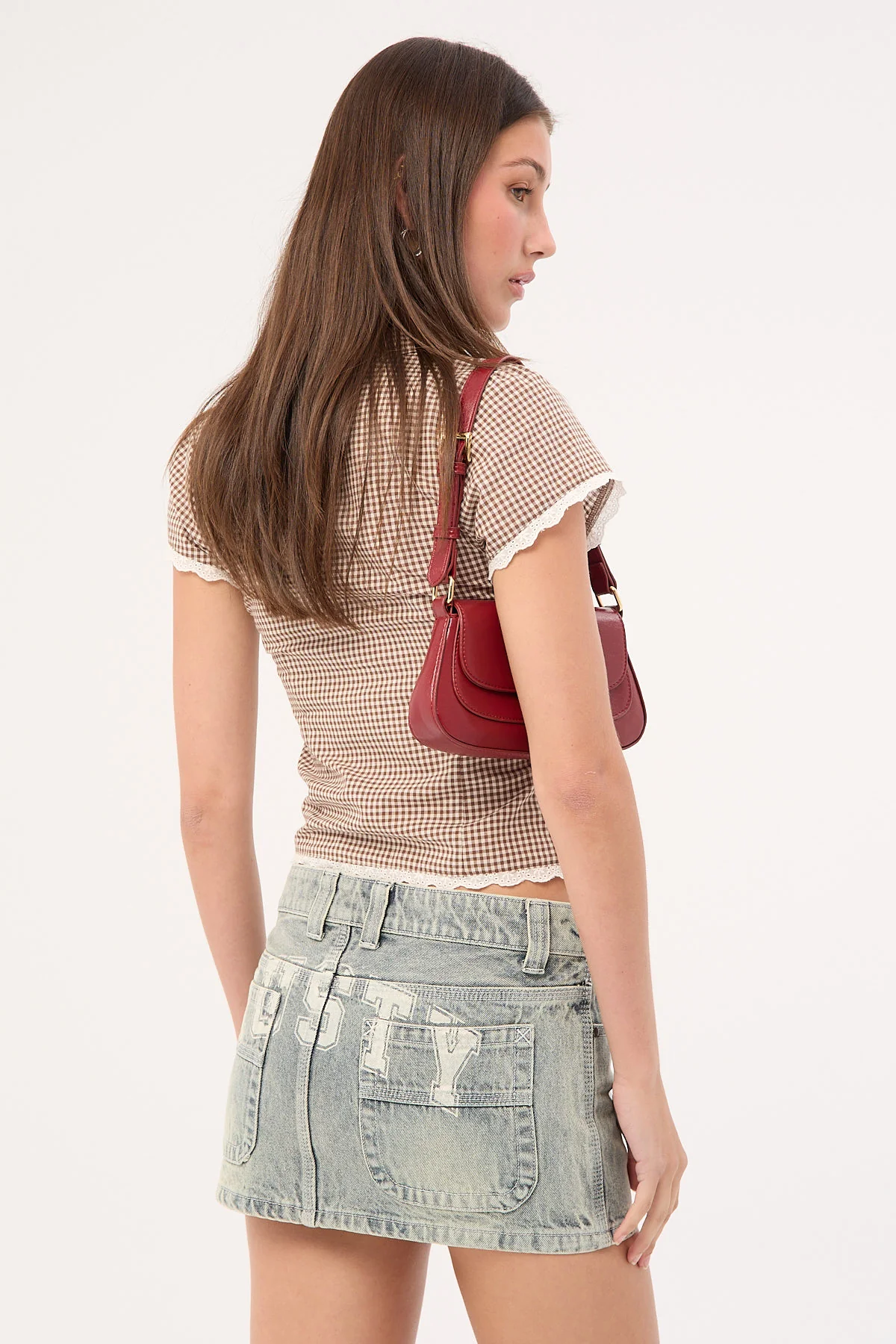 Rusty Norty Low Rise Denim Micro Skirt Dirty Dawg - Image 5
