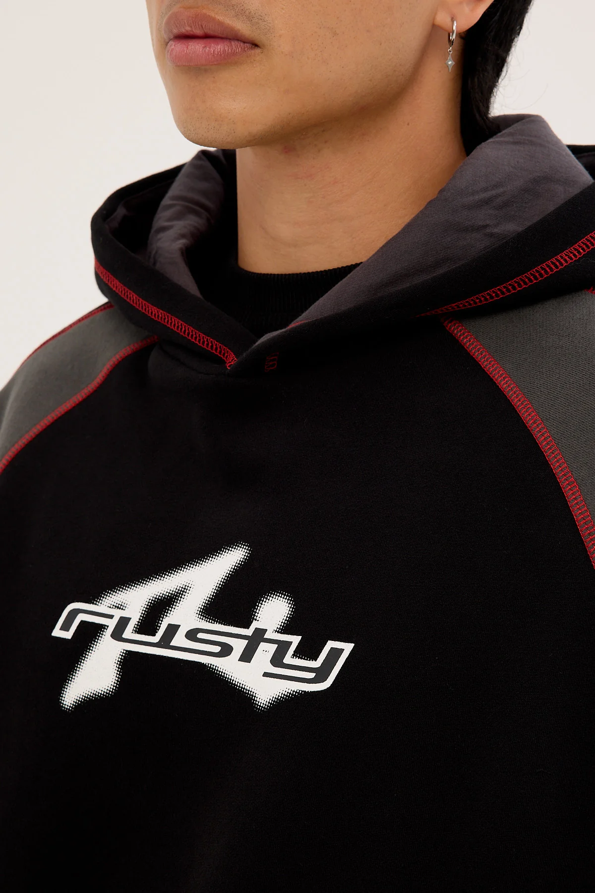 Rusty Peneka Hooded Fleece Black - Image 3