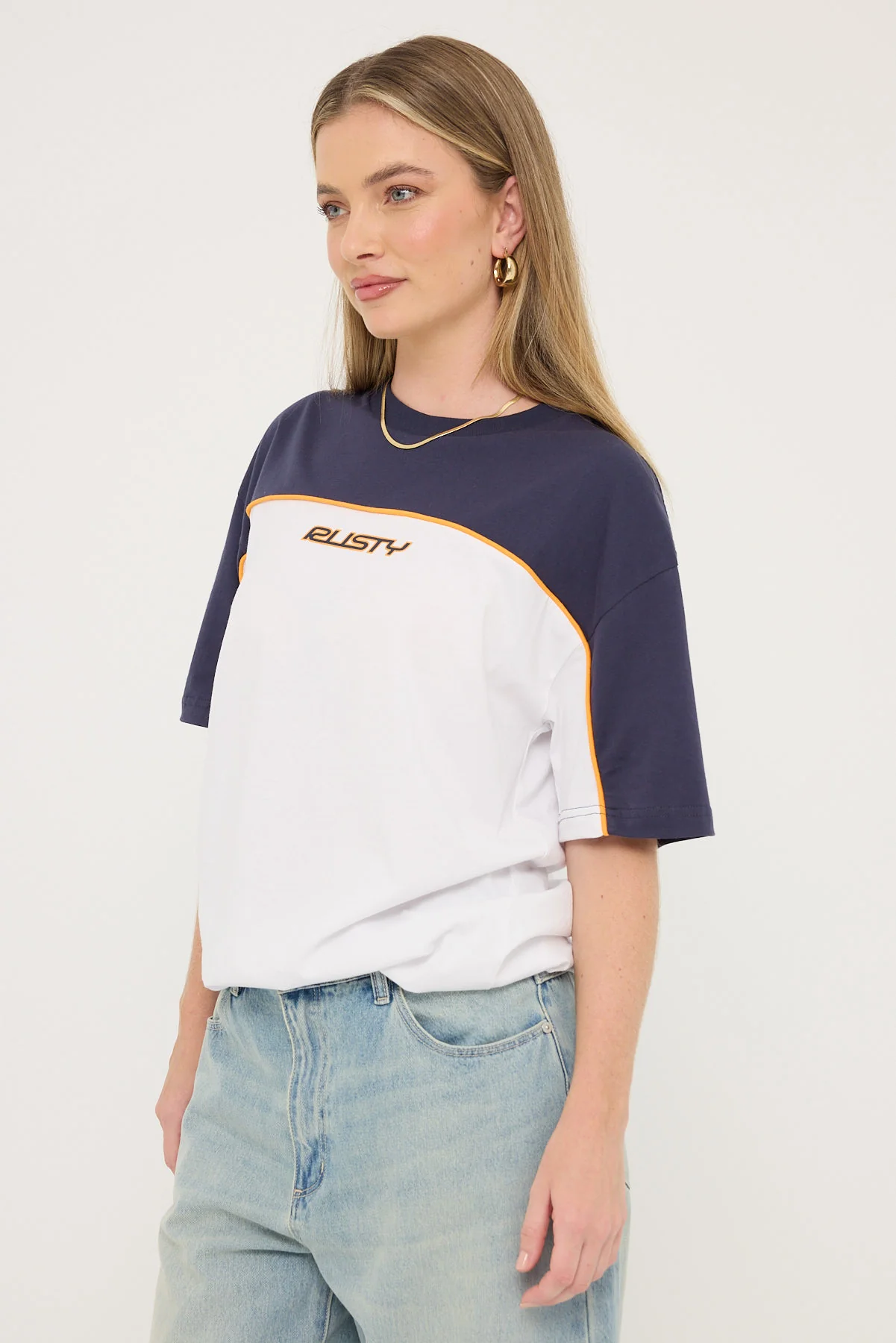 Rusty Polar Ops Oversize Short Sleeve Tee White - Image 3